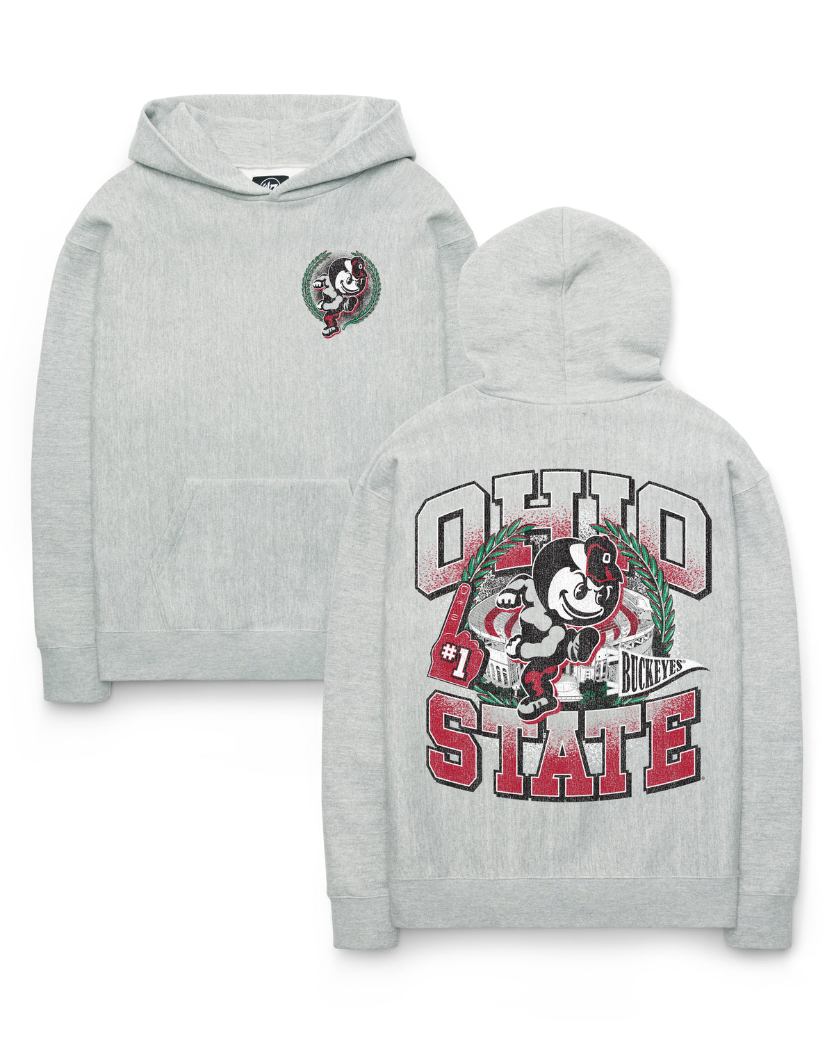 OHIO STATE BUCKEYES VINTAGE VARSITY HOUSE BACKER '47 FOUNDATION HOOD