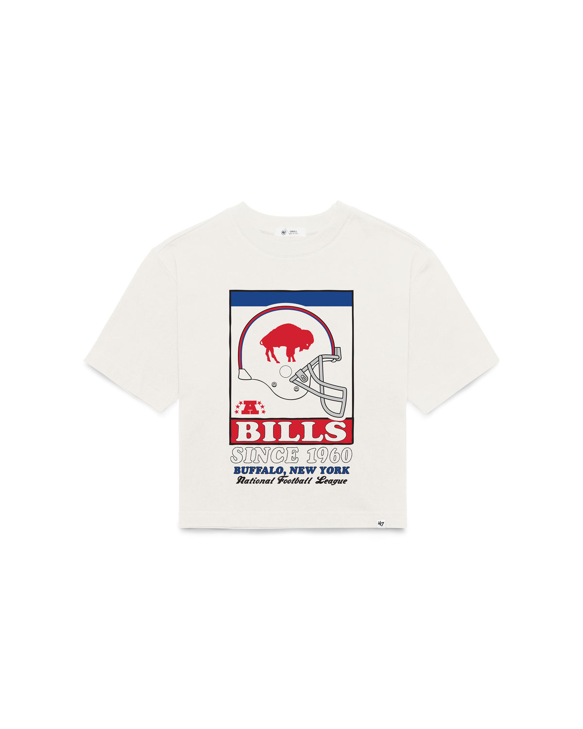 BUFFALO BILLS HISTORIC VARSITY HOUSE '47 WOMEN'S REED CITY TEE