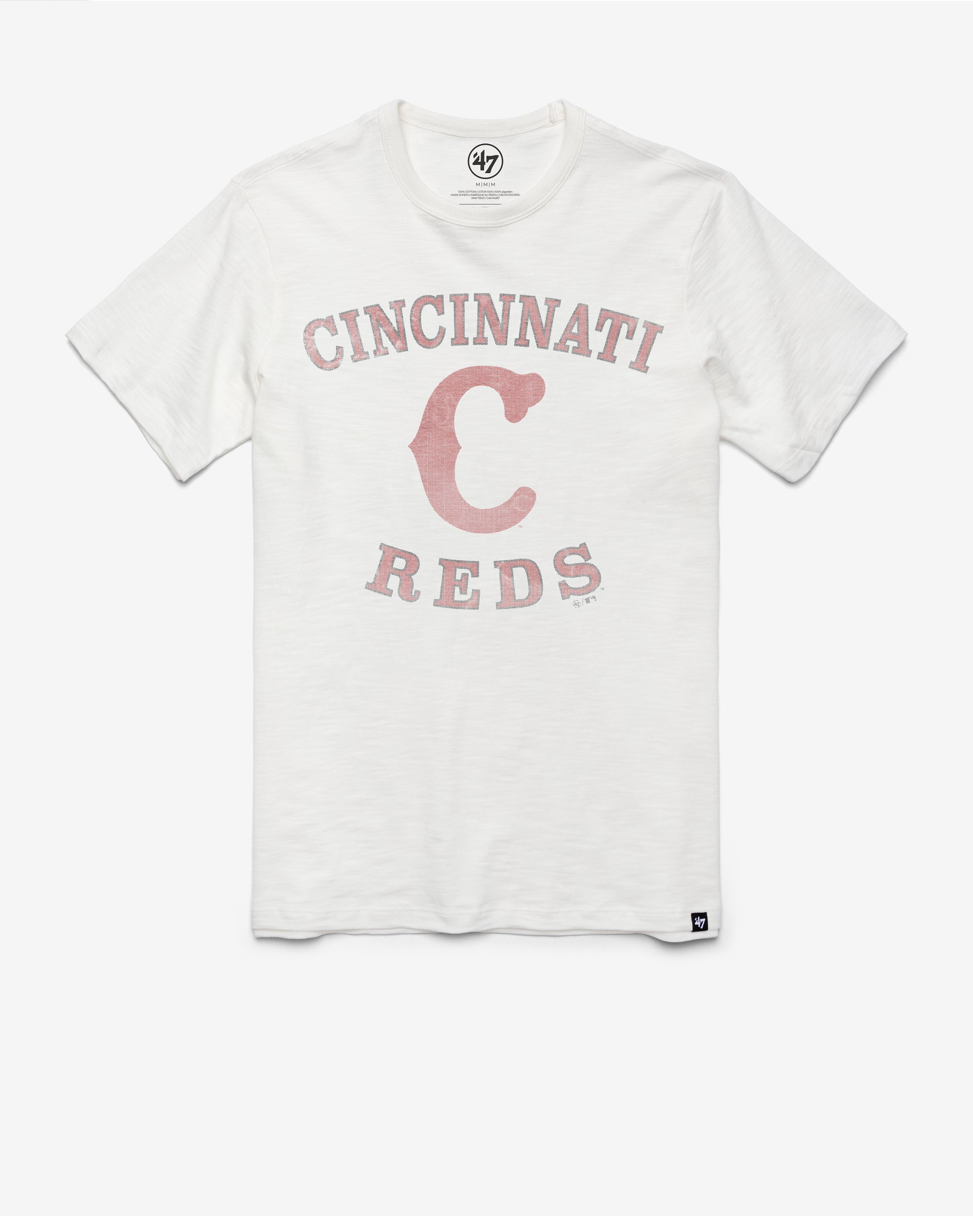 CINCINNATI REDS COOPERSTOWN COUNTER ARC '47 SCRUM TEE