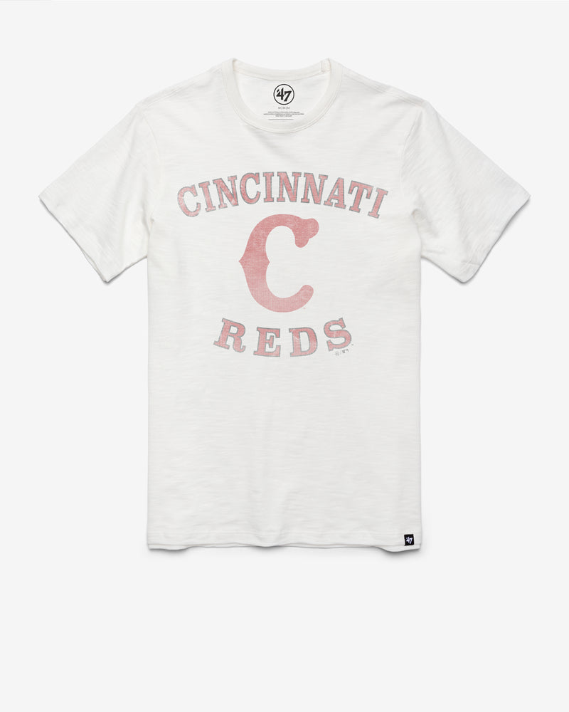 CINCINNATI REDS COOPERSTOWN COUNTER ARC '47 SCRUM TEE