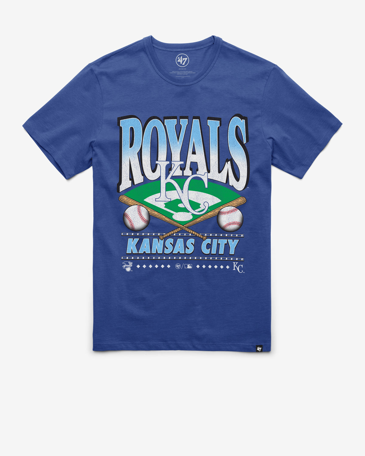 KANSAS CITY ROYALS STRAIGHT SHOT TWO '47 FRANKLIN TEE