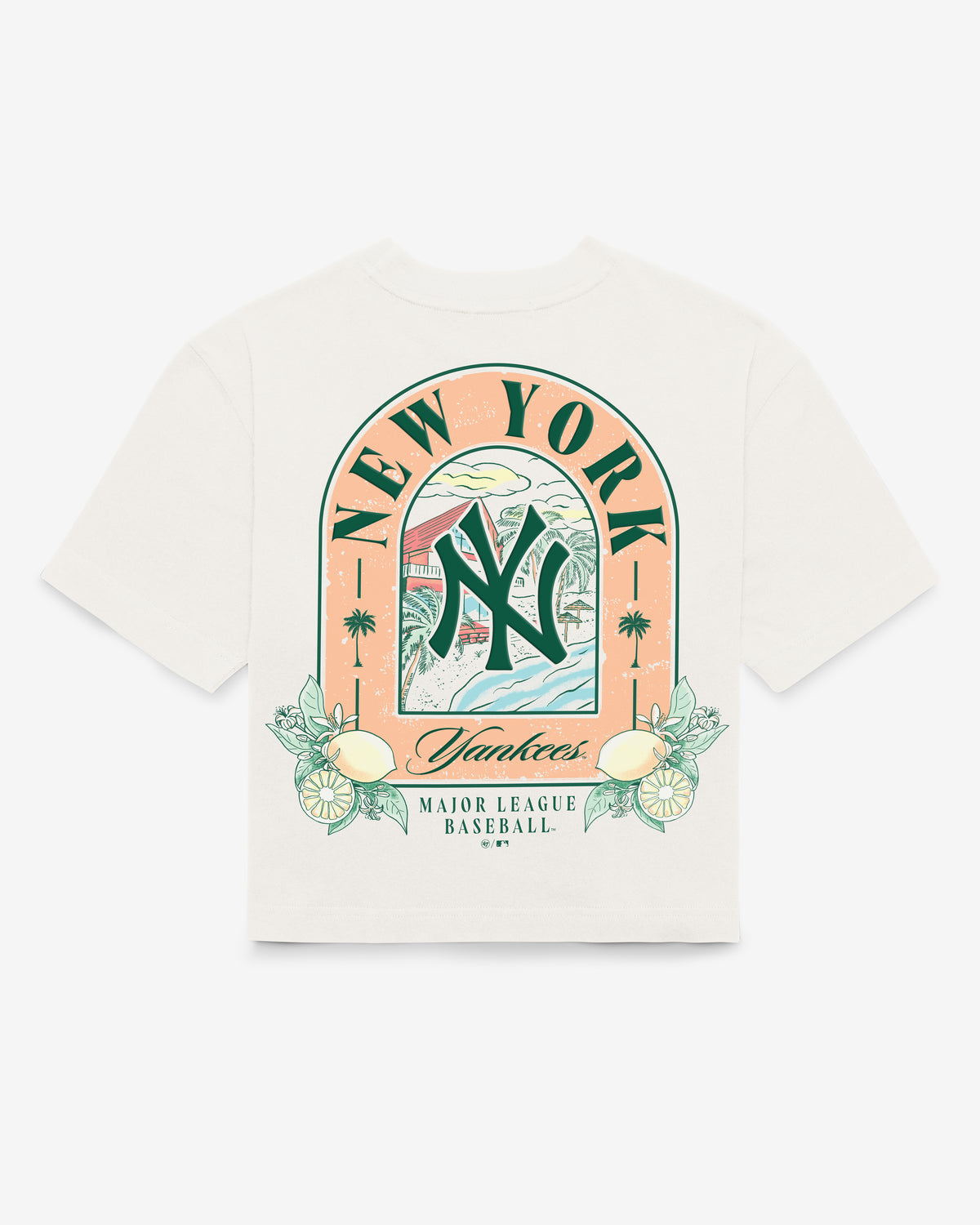 NEW YORK YANKEES VACAY SCENES BACKER '47 REED CITY TEE WOMENS