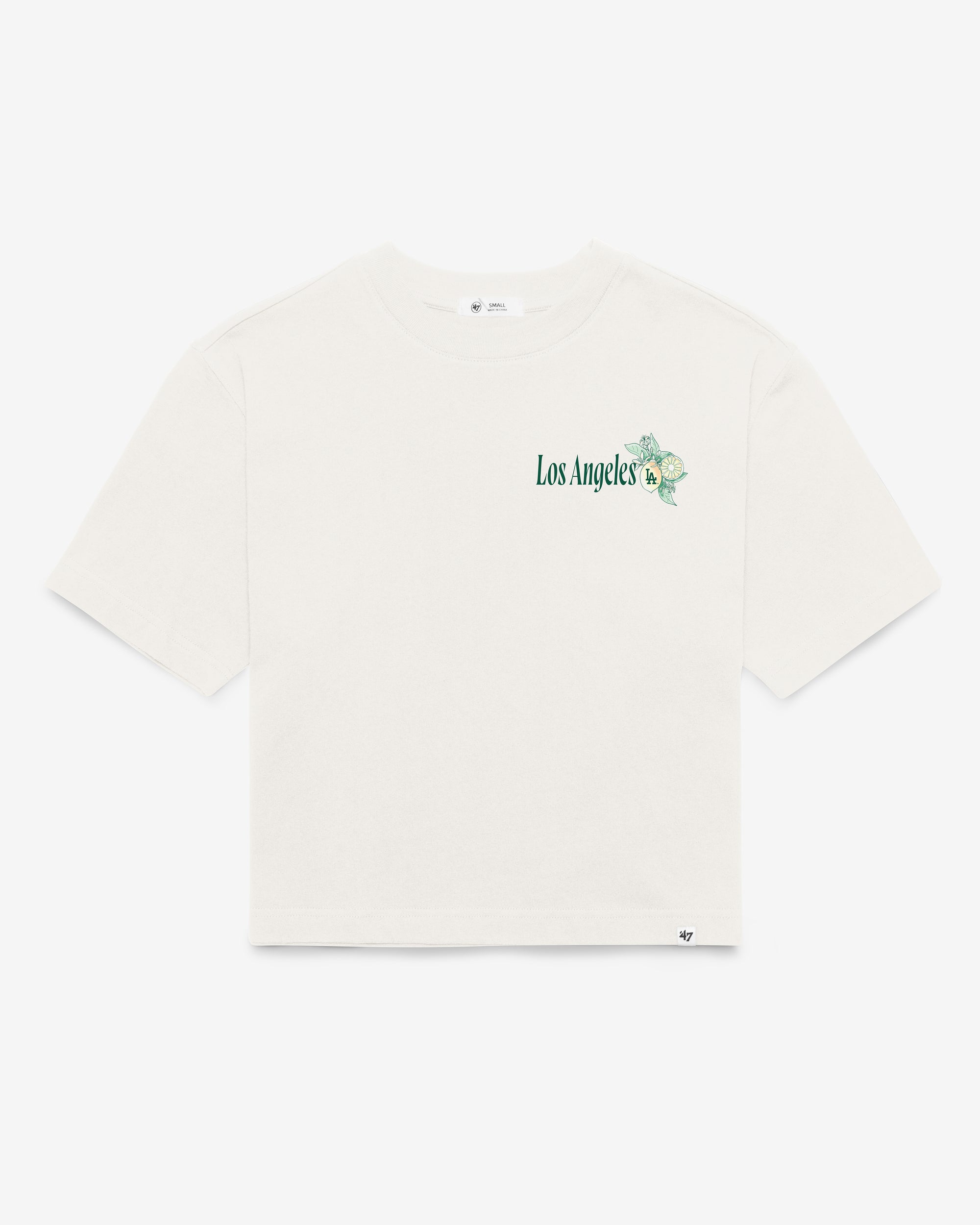 LOS ANGELES DODGERS VACAY SCENES BACKER '47 REED CITY TEE WOMENS