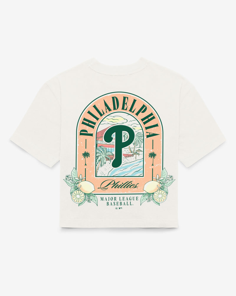 PHILADELPHIA PHILLIES VACAY SCENES BACKER '47 REED CITY TEE WOMENS