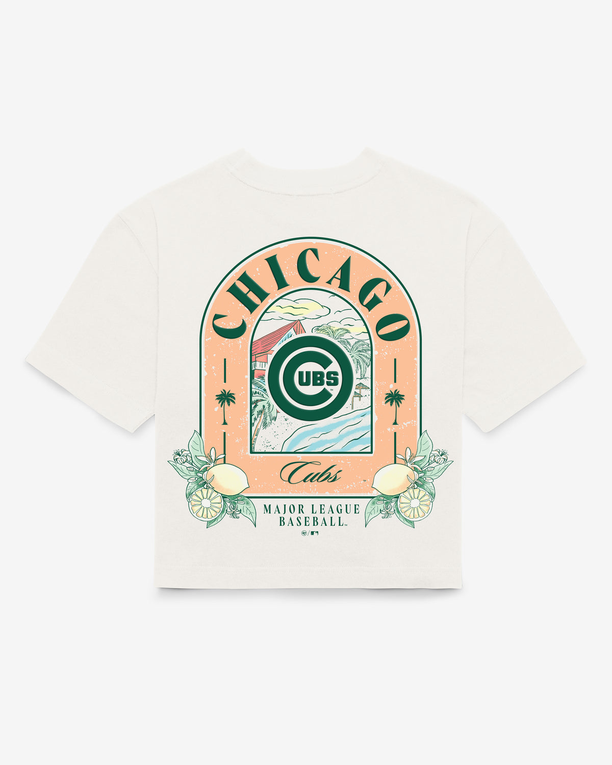 CHICAGO CUBS VACAY SCENES BACKER '47 REED CITY TEE WOMENS