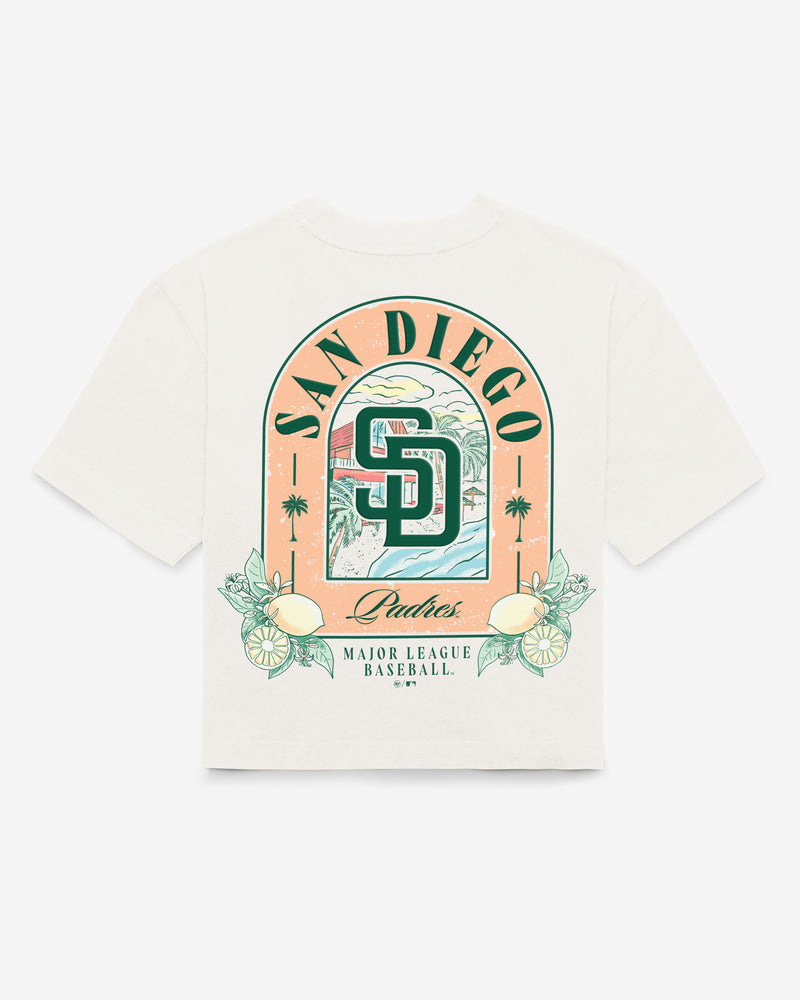 SAN DIEGO PADRES VACAY SCENES BACKER '47 REED CITY TEE WOMENS