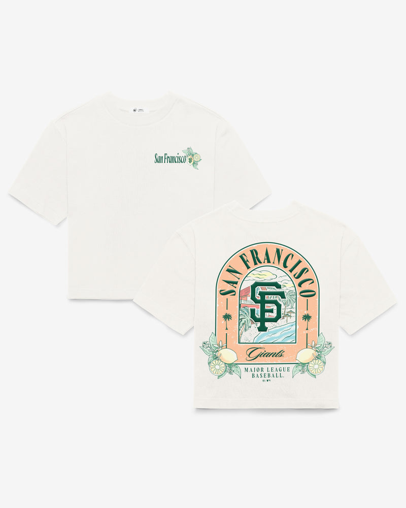SAN FRANCISCO GIANTS VACAY SCENES BACKER '47 REED CITY TEE WOMENS
