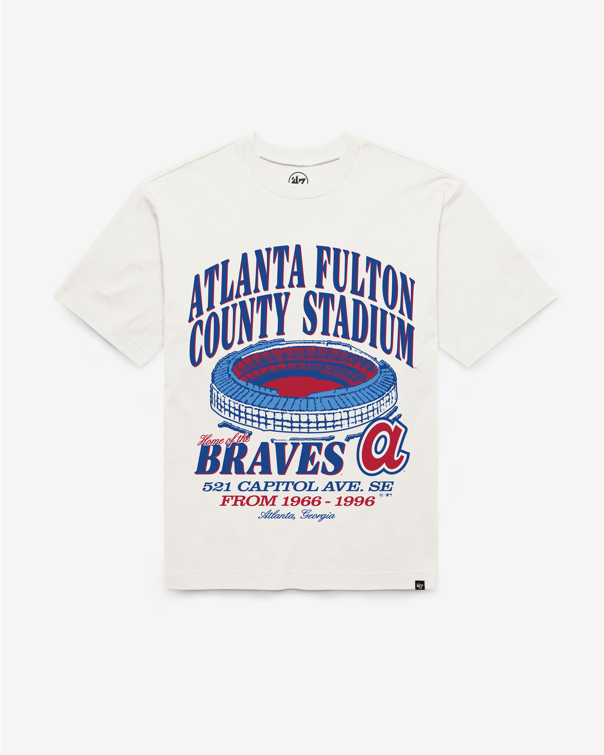 ATLANTA BRAVES COOPERSTOWN BLEACHER '47 FOUNDATION TEE