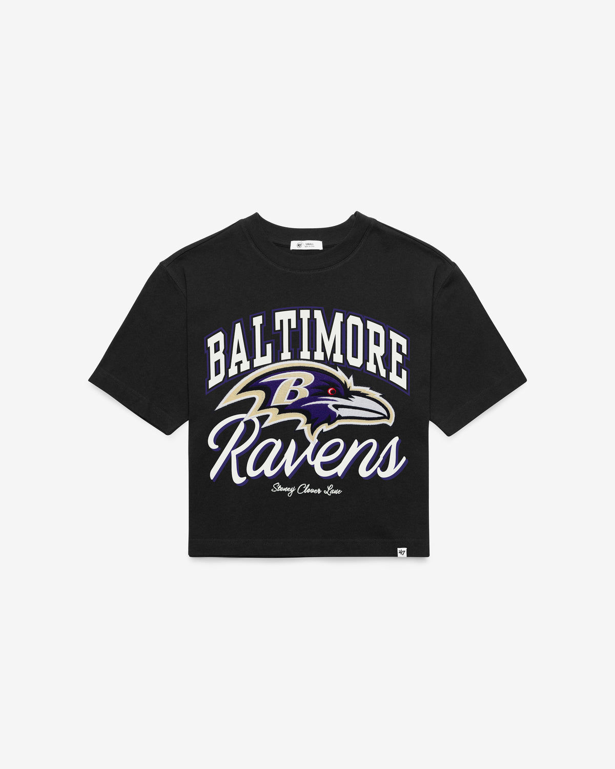 BALTIMORE RAVENS STONEY CLOVER LANE X '47 WOMEN'S REED CITY TEE