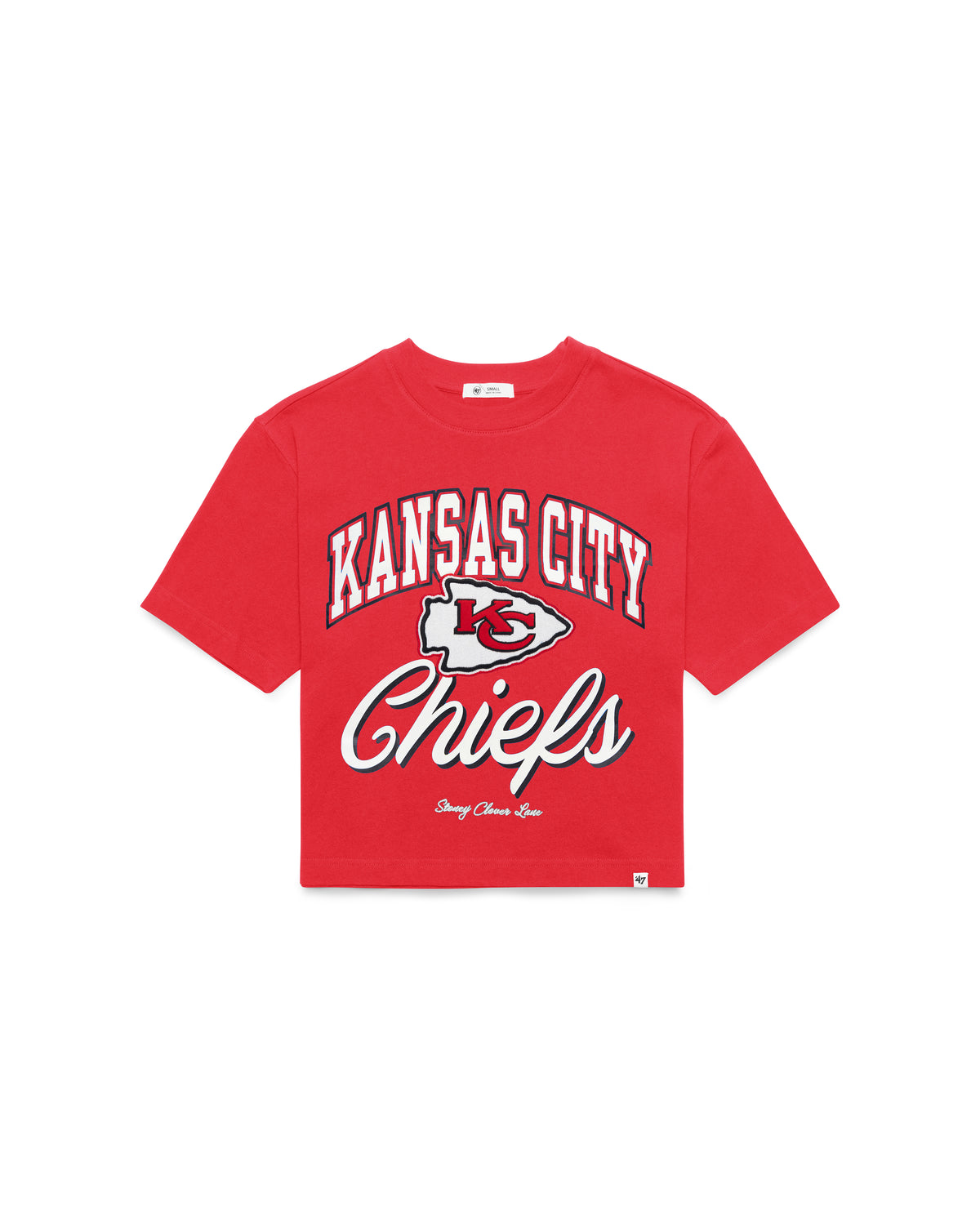 KANSAS CITY CHIEFS STONEY CLOVER LANE X '47 WOMEN'S REED CITY TEE