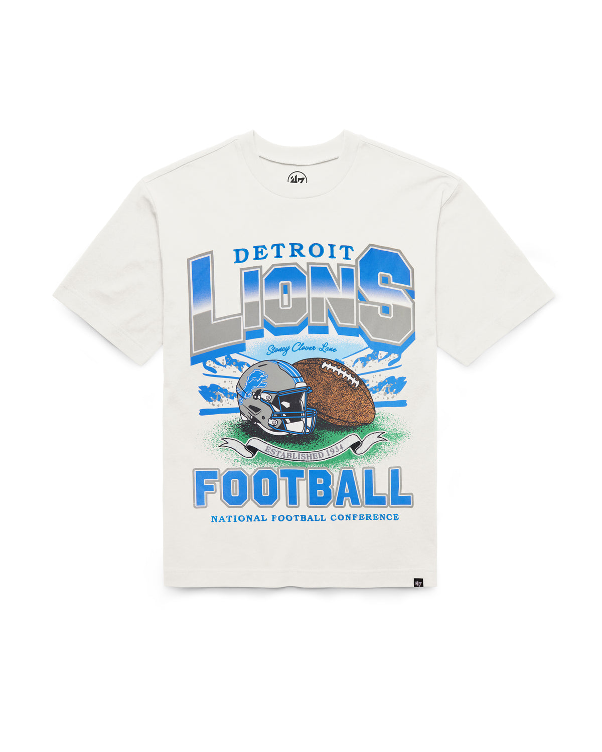 DETROIT LIONS STONEY CLOVER LANE X '47 WOMEN'S FOUNDATION TEE