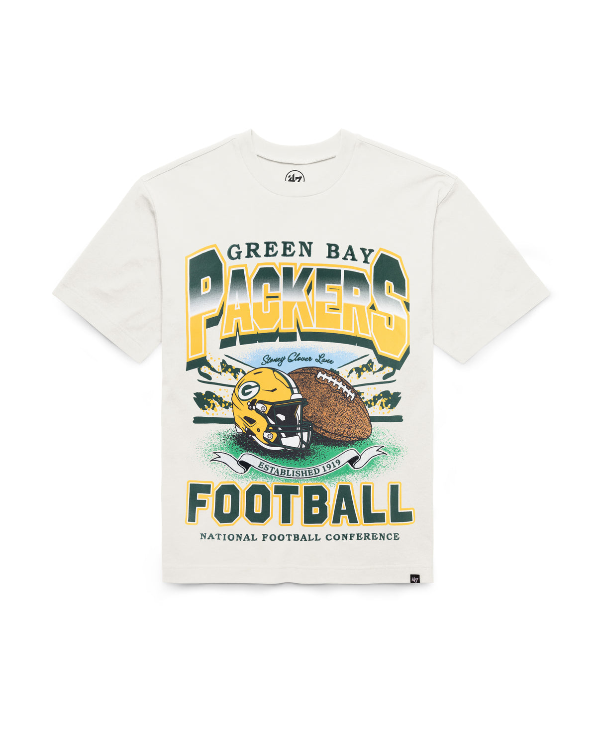 GREEN BAY PACKERS STONEY CLOVER LANE X '47 WOMEN'S FOUNDATION TEE