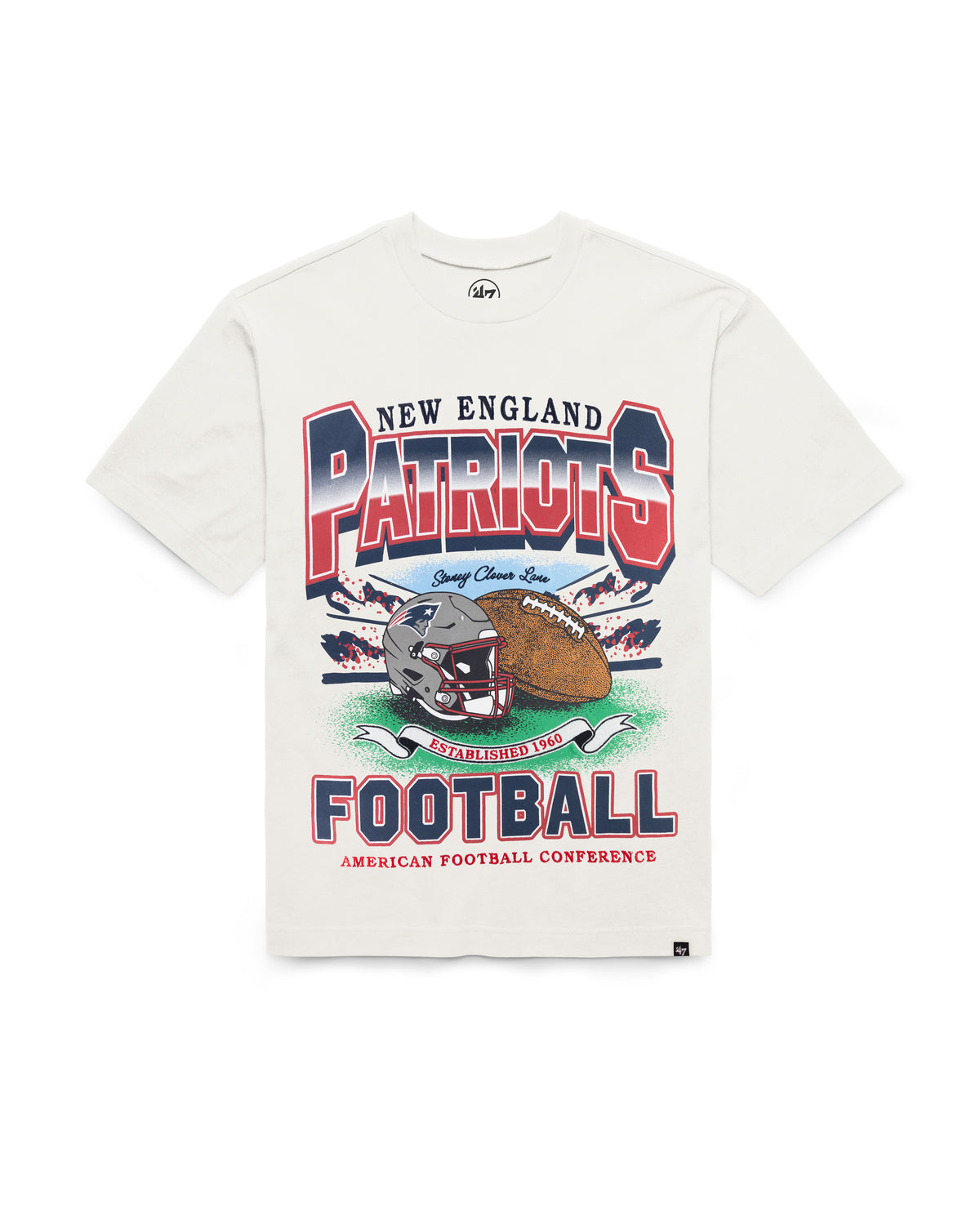 NEW ENGLAND PATRIOTS STONEY CLOVER LANE X '47 WOMEN'S FOUNDATION TEE