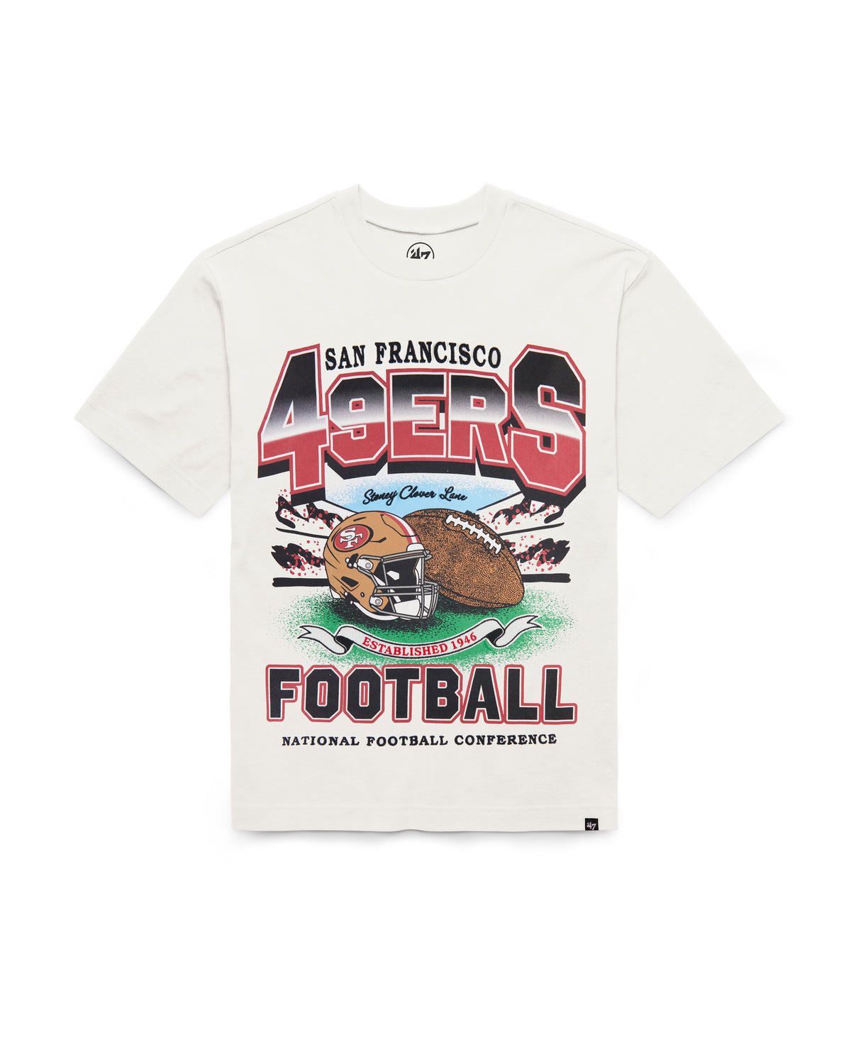 SAN FRANCISCO 49ERS STONEY CLOVER LANE X '47 WOMEN'S FOUNDATION TEE