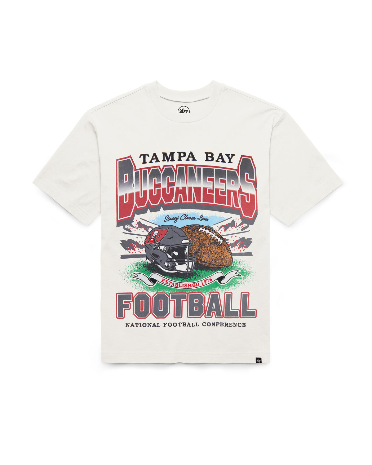 TAMPA BAY BUCCANEERS STONEY CLOVER LANE X '47 WOMEN'S FOUNDATION TEE