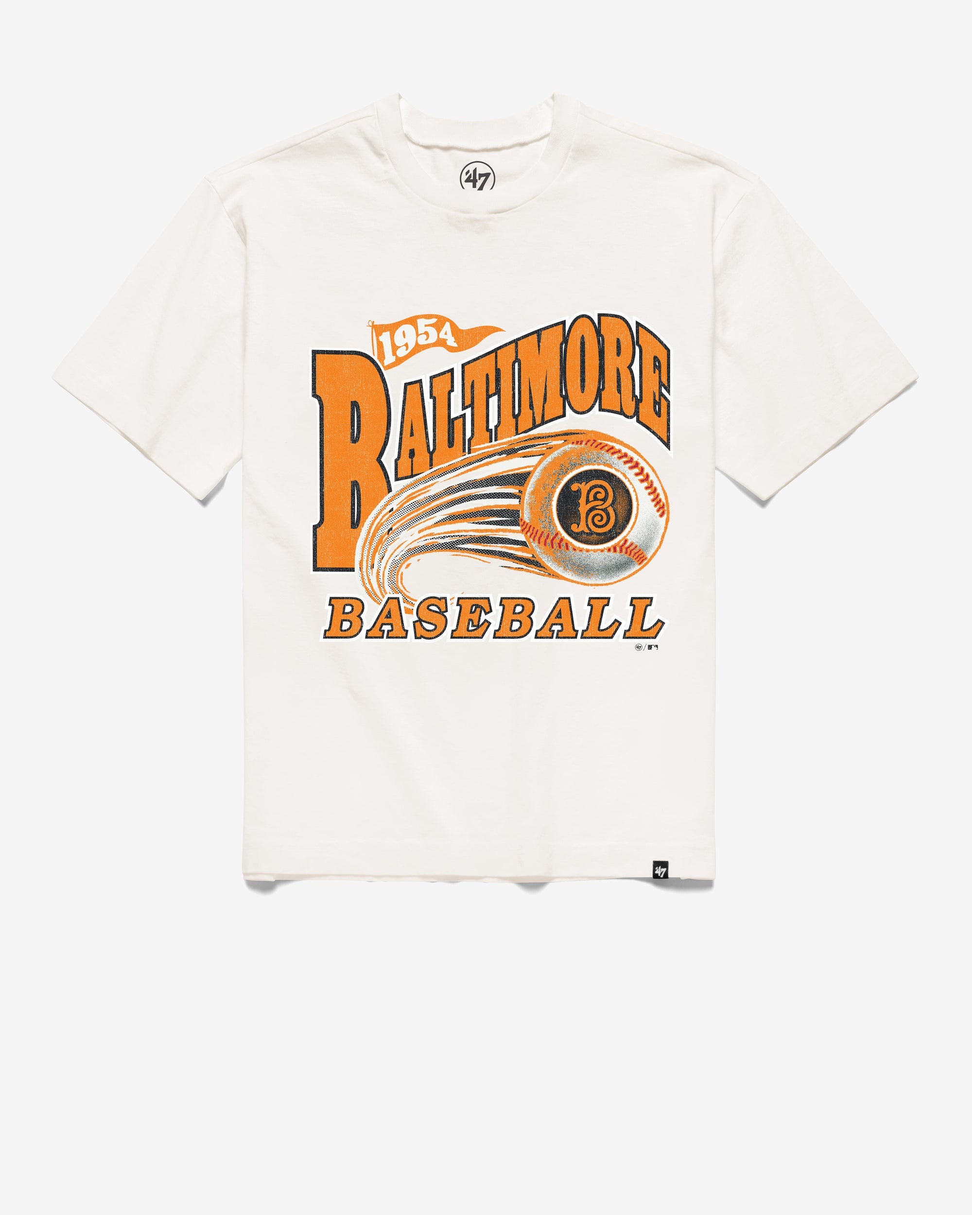 BALTIMORE ORIOLES CITY CONNECT GAME WORN CURVE '47 FOUNDATION TEE