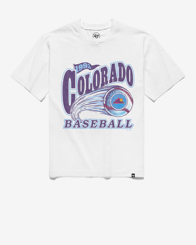 COLORADO ROCKIES CITY CONNECT GAME WORN CURVE '47 FOUNDATION TEE