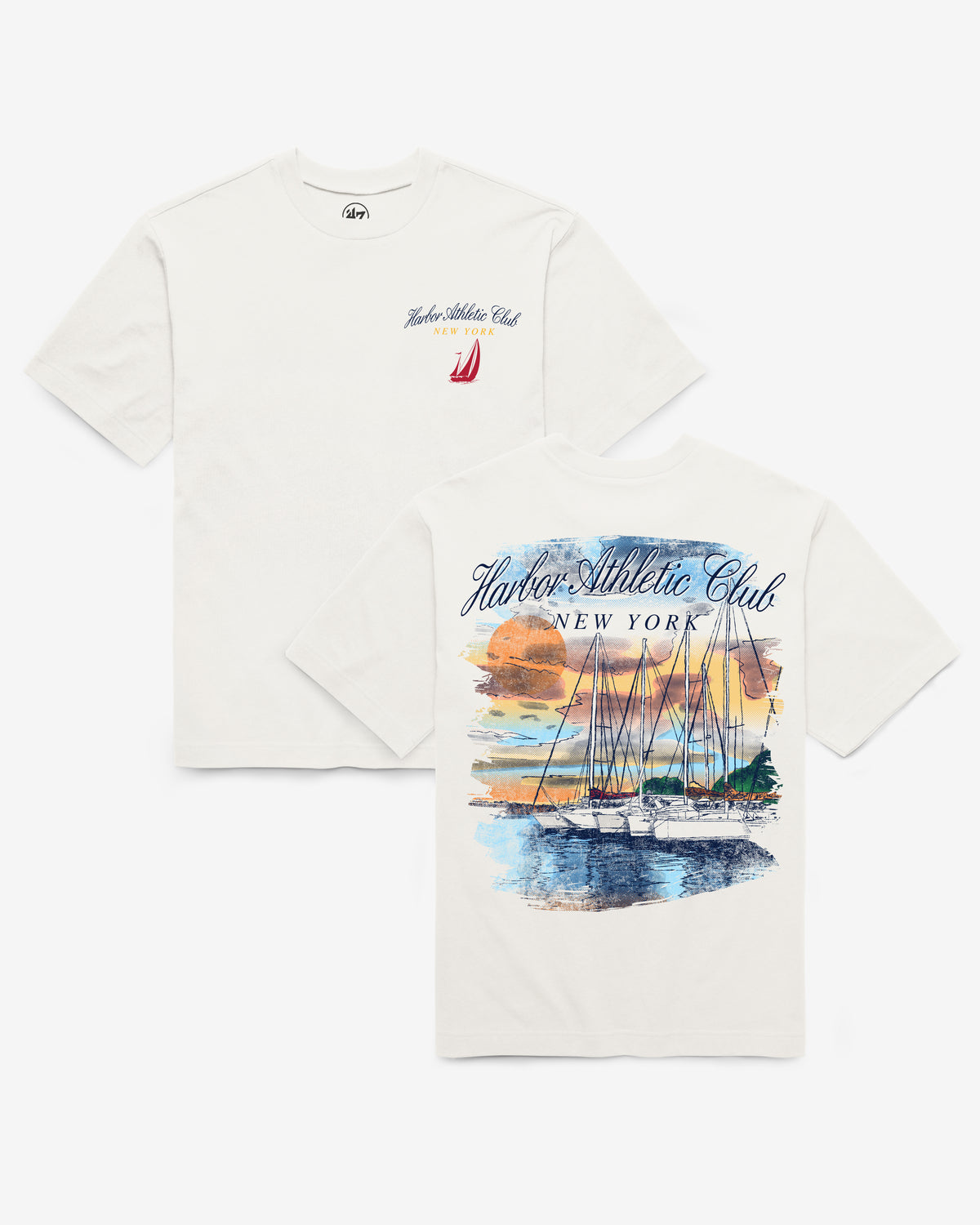 MONTAUK NEW YORK PIER & SAIL '47 FOUNDATION TEE
