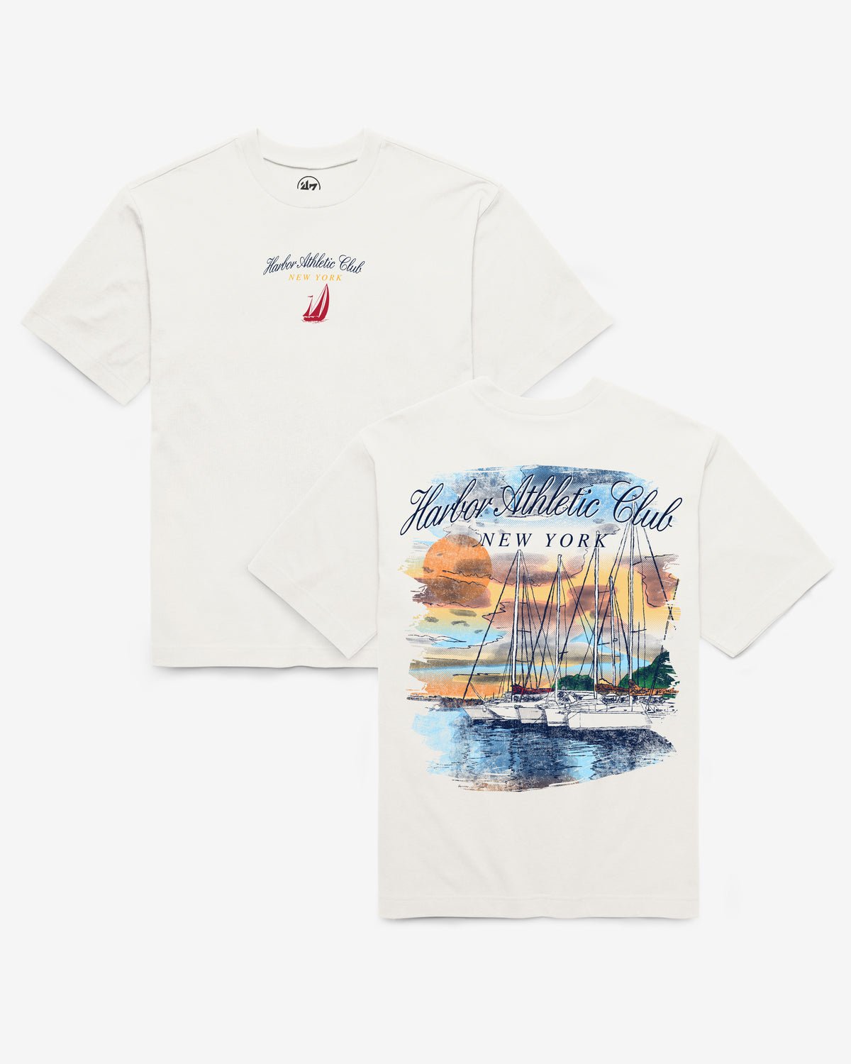 MONTAUK NEW YORK PIER & SAIL '47 FOUNDATION TEE
