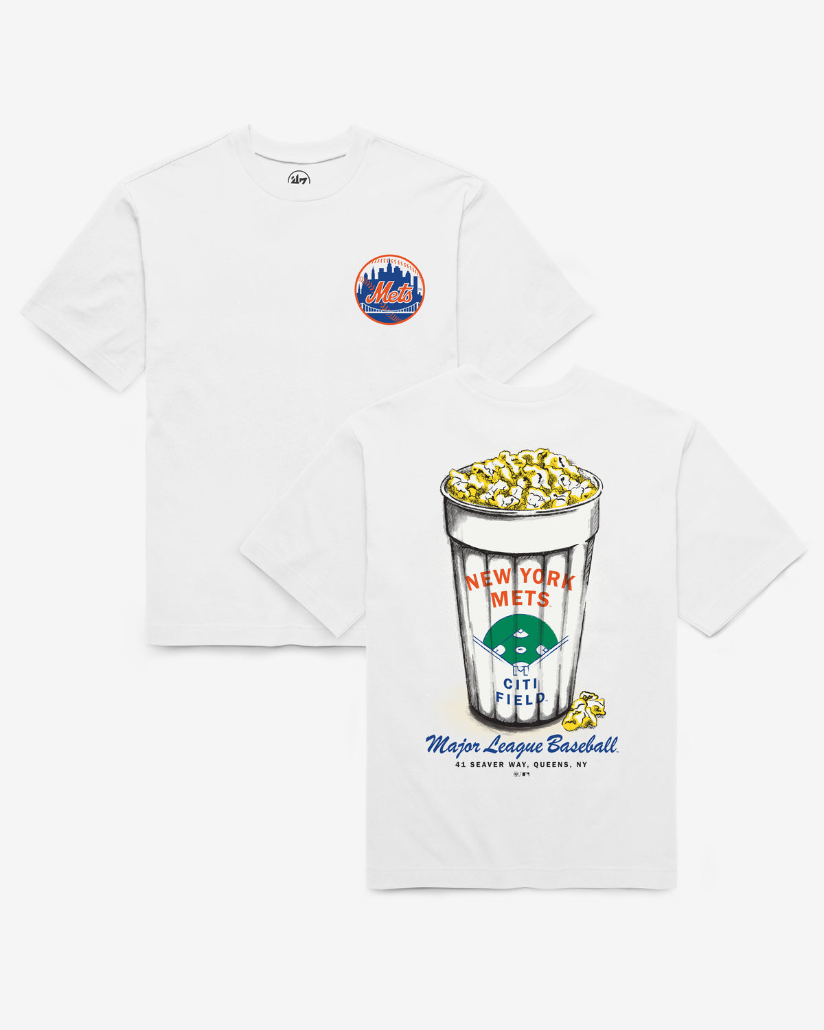 NEW YORK METS SNACK STAND '47 FOUNDATION TEE