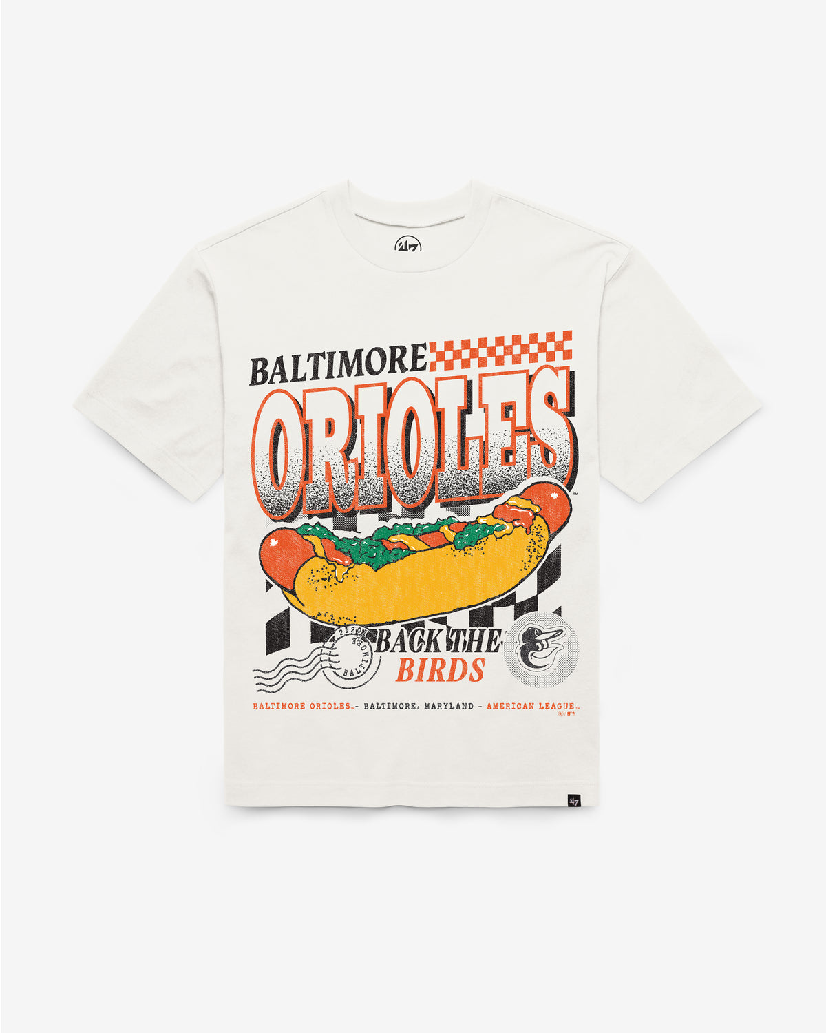 BALTIMORE ORIOLES ON THE GRILL '47 FOUNDATION TEE