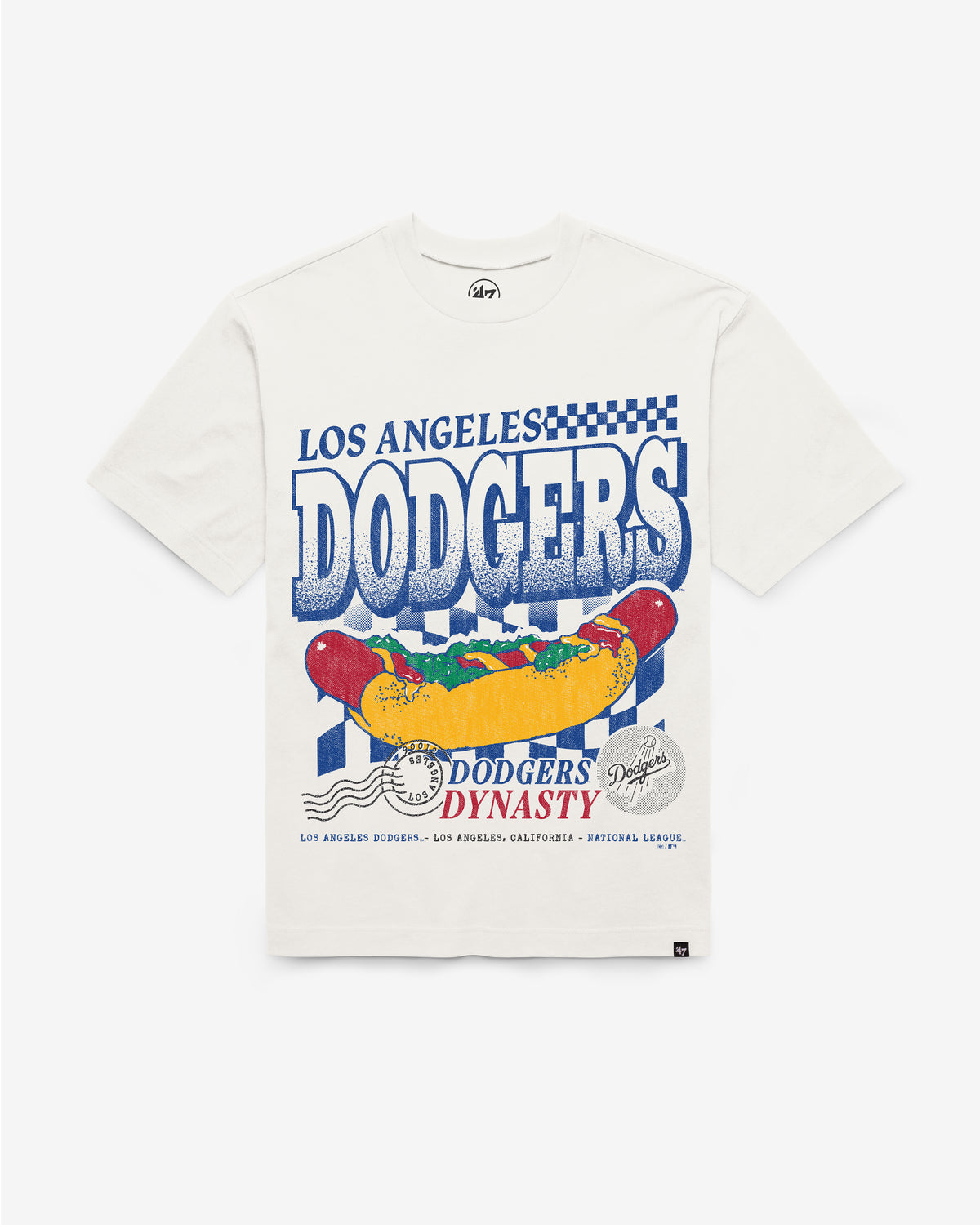 LOS ANGELES DODGERS ON THE GRILL '47 FOUNDATION TEE