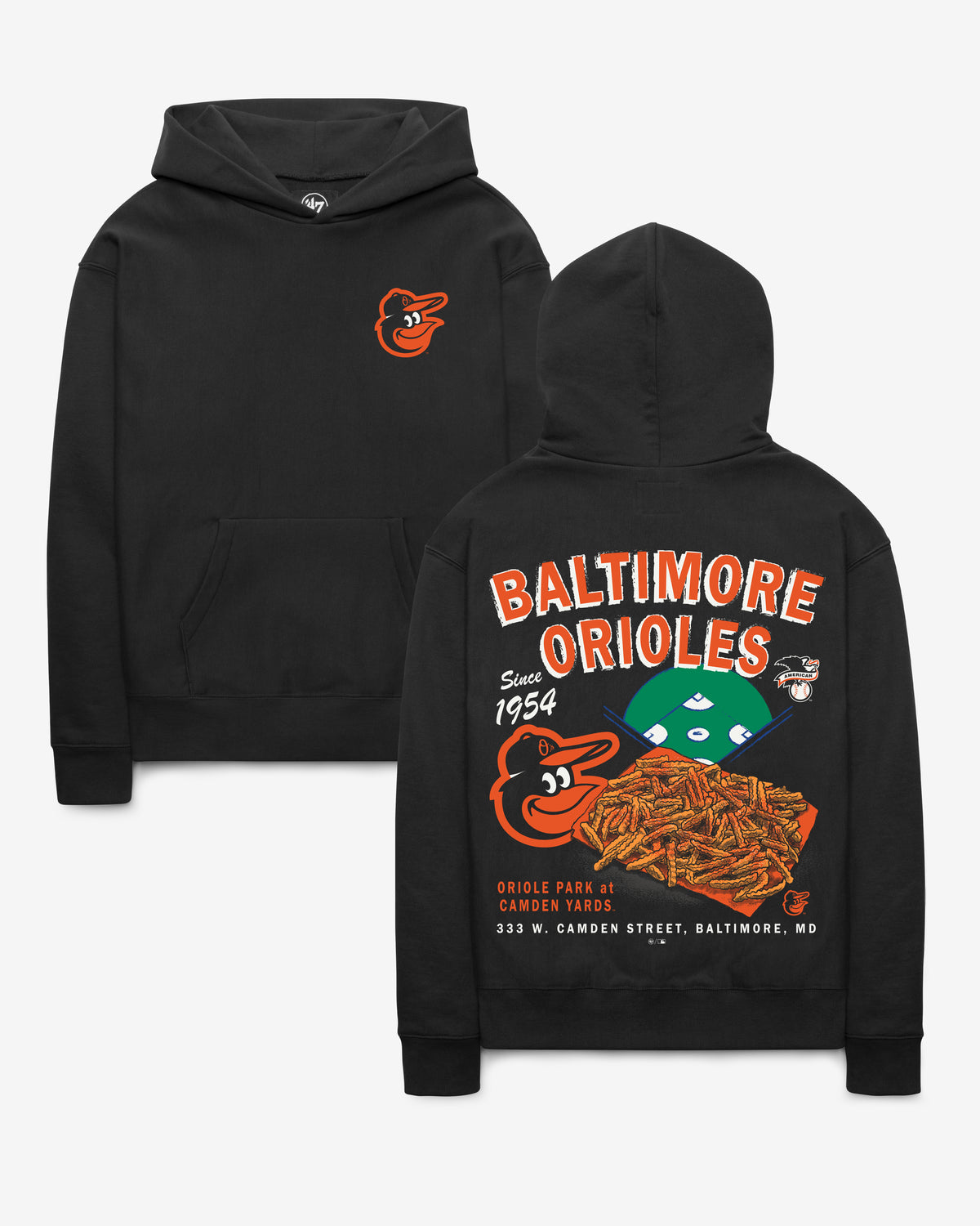 BALTIMORE ORIOLES STADIUM EATS '47 FOUNDATION HOOD