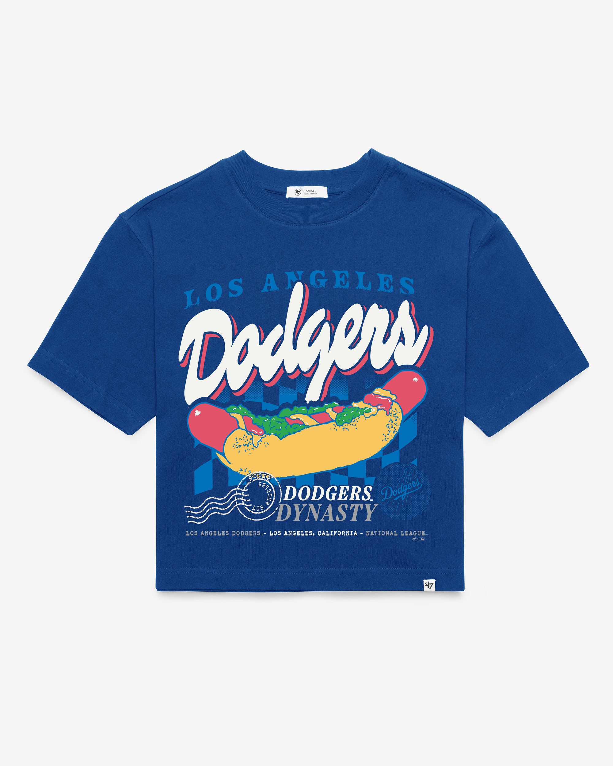 LOS ANGELES DODGERS BITE ZONE '47 REED CITY TEE WOMEN