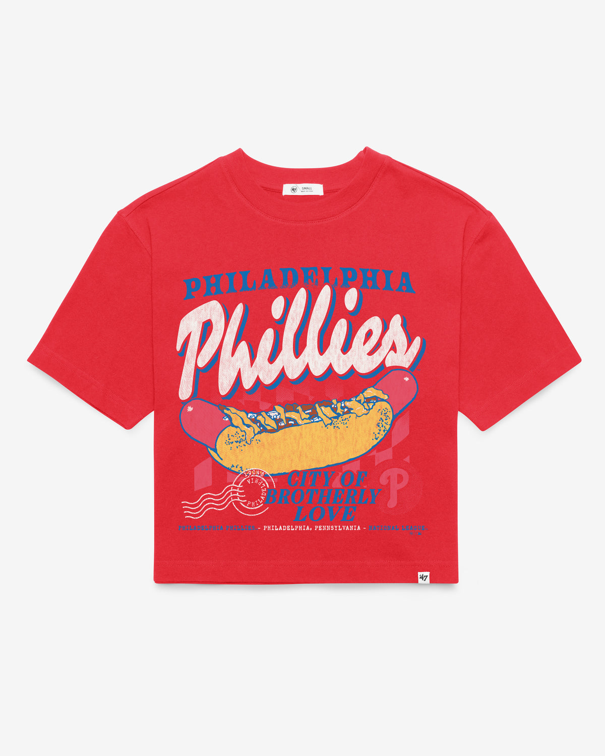 PHILADELPHIA PHILLIES BITE ZONE '47 REED CITY TEE WOMEN