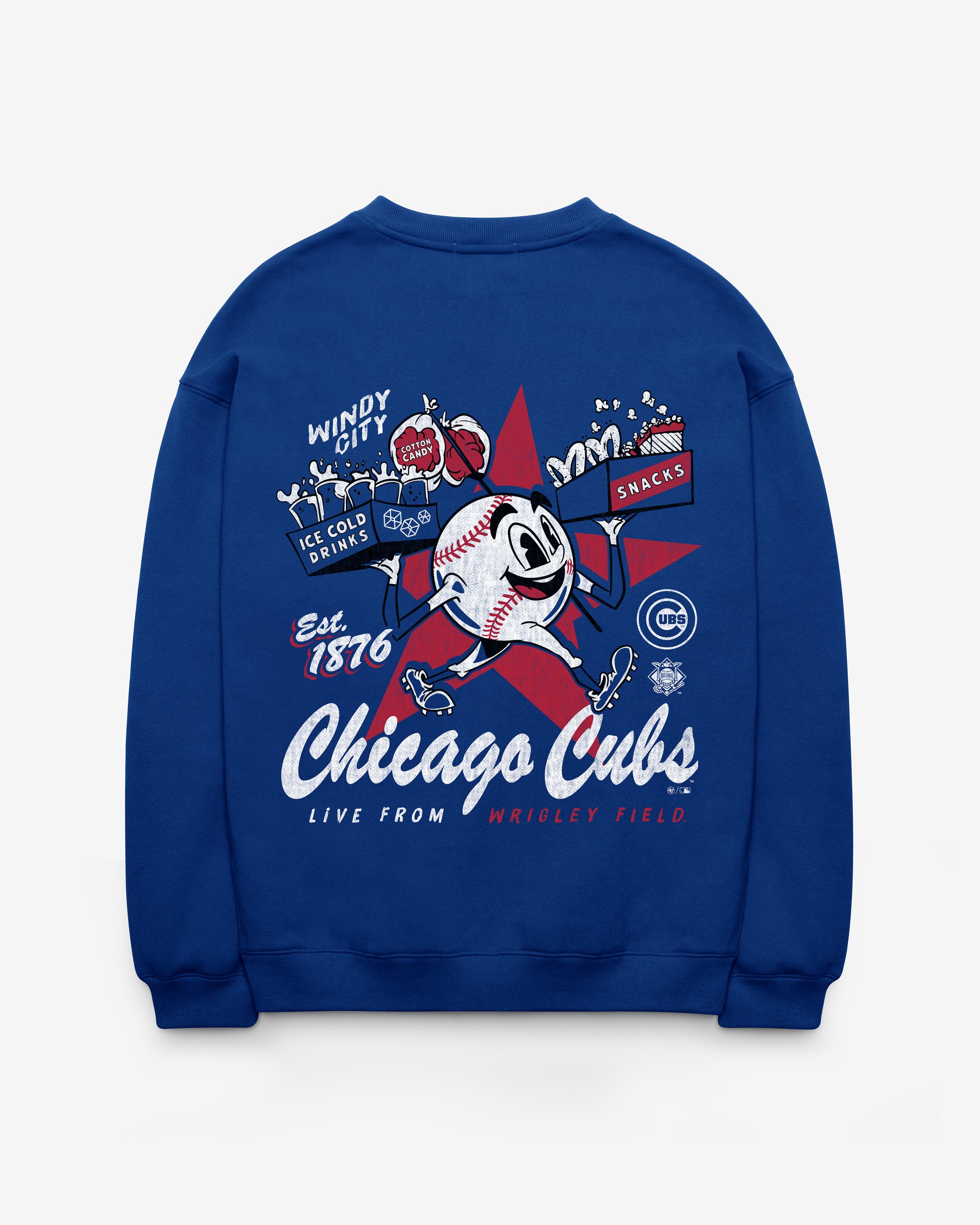CHICAGO CUBS FAN FUEL '47 OVERSIZED CREW WOMEN