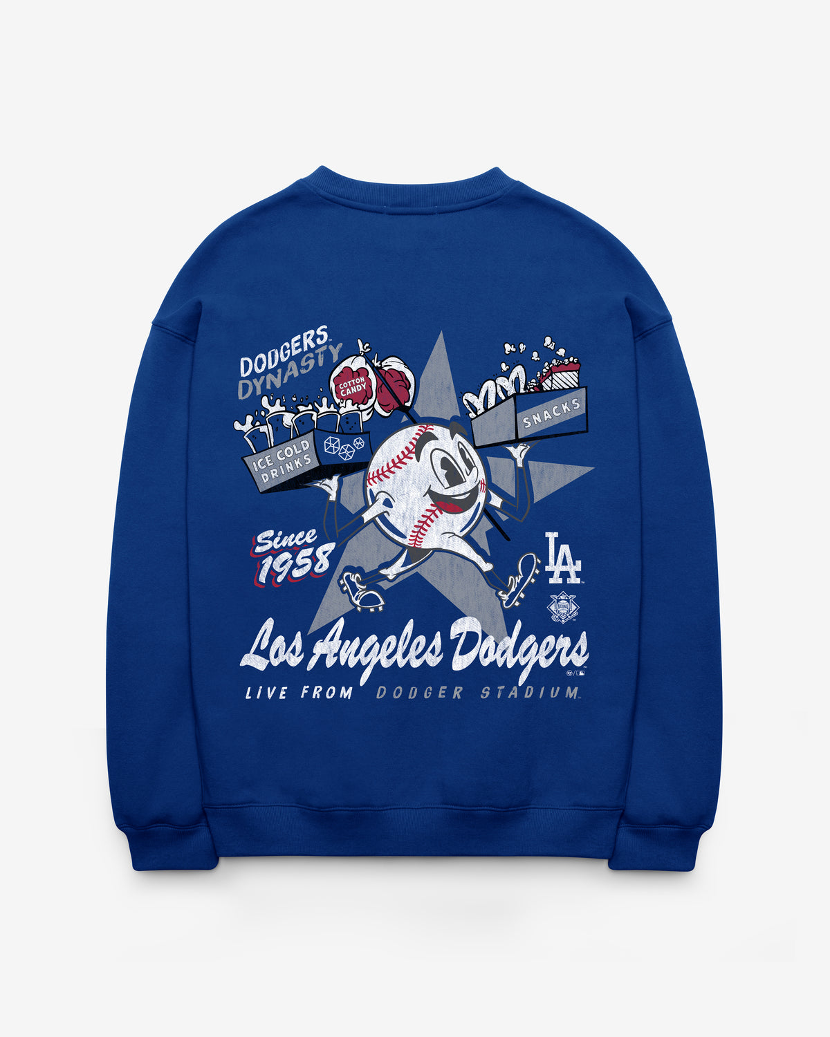 LOS ANGELES DODGERS FAN FUEL '47 OVERSIZED CREW WOMEN