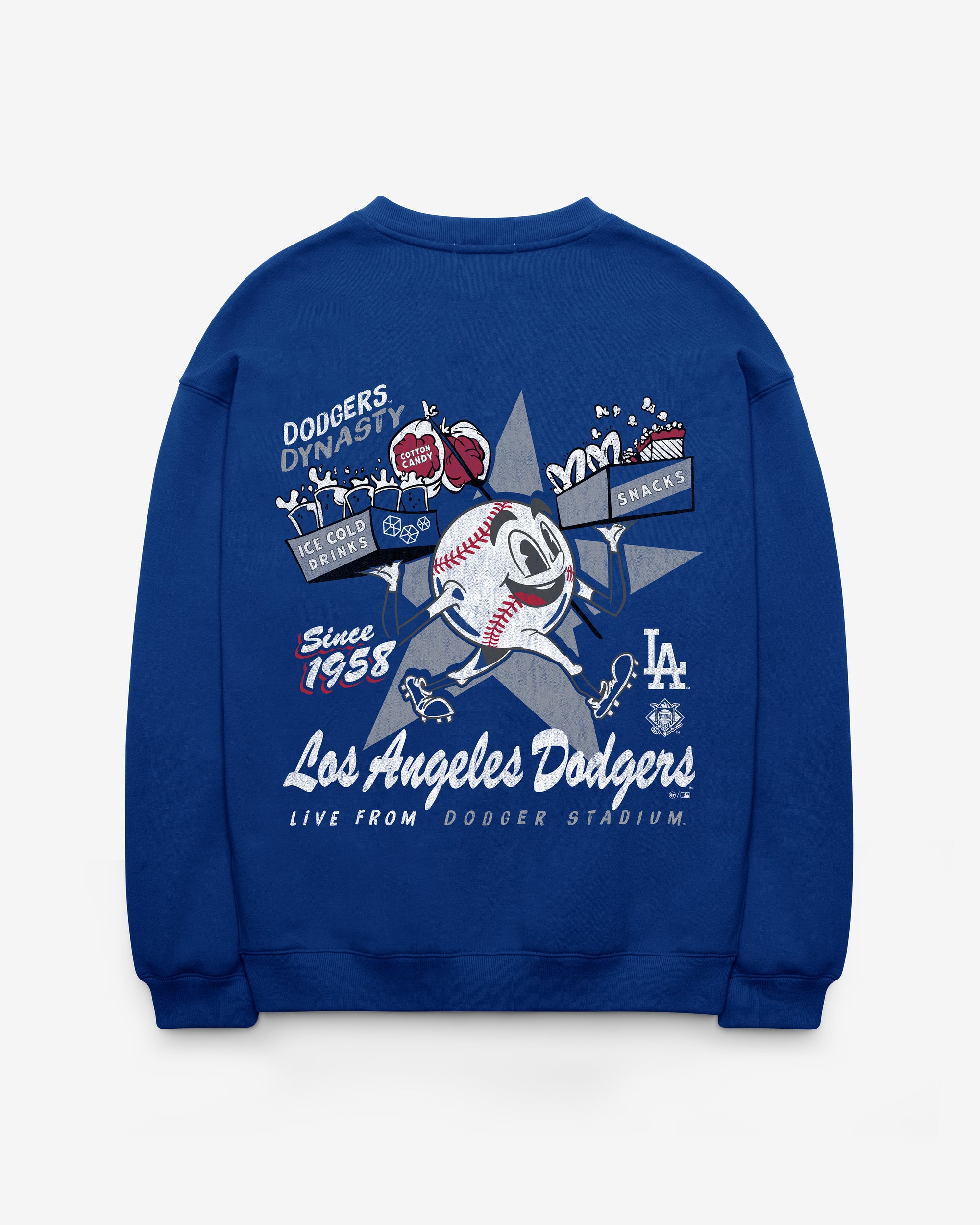 LOS ANGELES DODGERS FAN FUEL '47 OVERSIZED CREW WOMEN