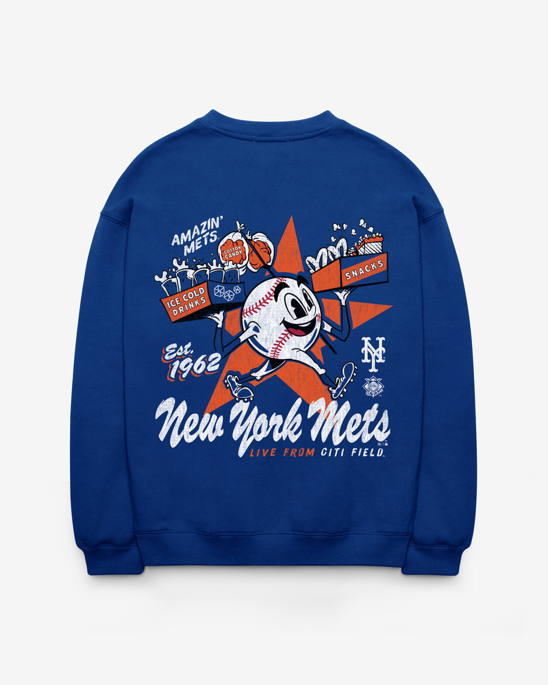 NEW YORK METS FAN FUEL '47 OVERSIZED CREW WOMEN