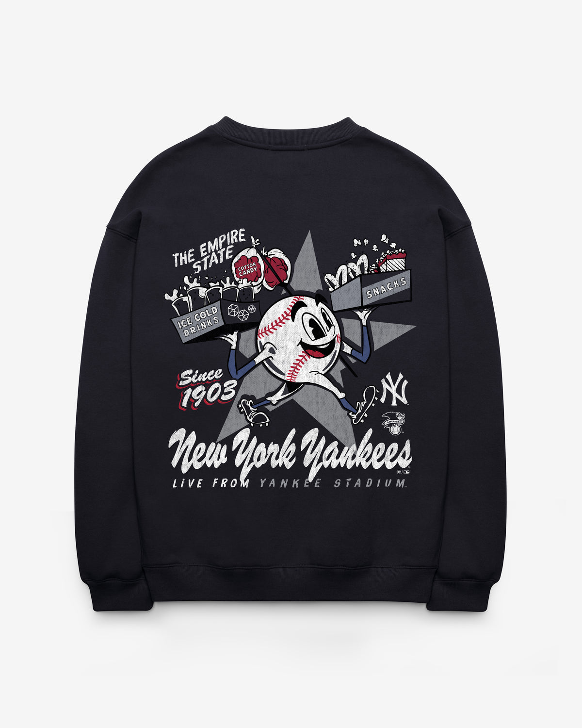 NEW YORK YANKEES FAN FUEL '47 OVERSIZED CREW WOMEN