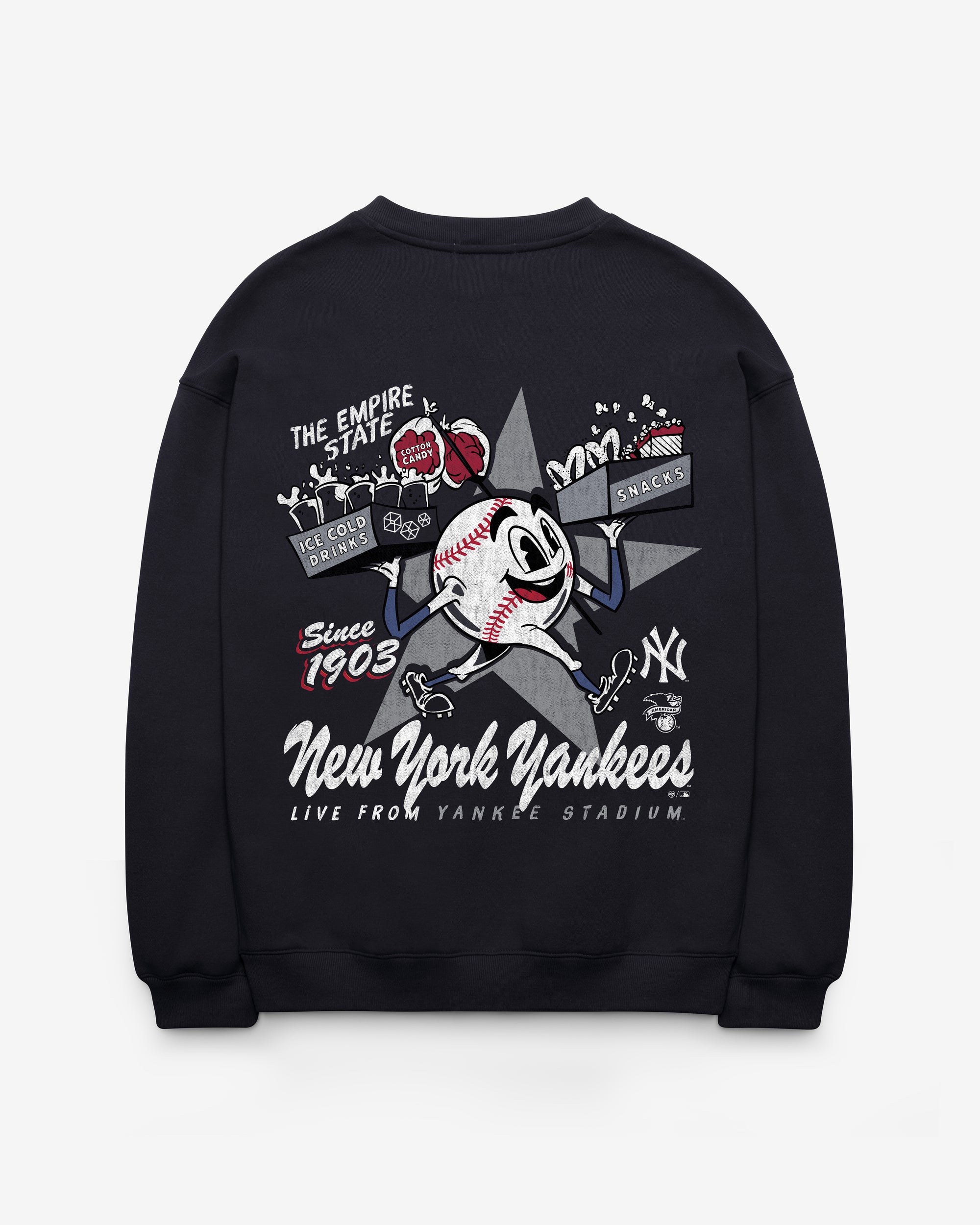 NEW YORK YANKEES FAN FUEL '47 OVERSIZED CREW WOMEN