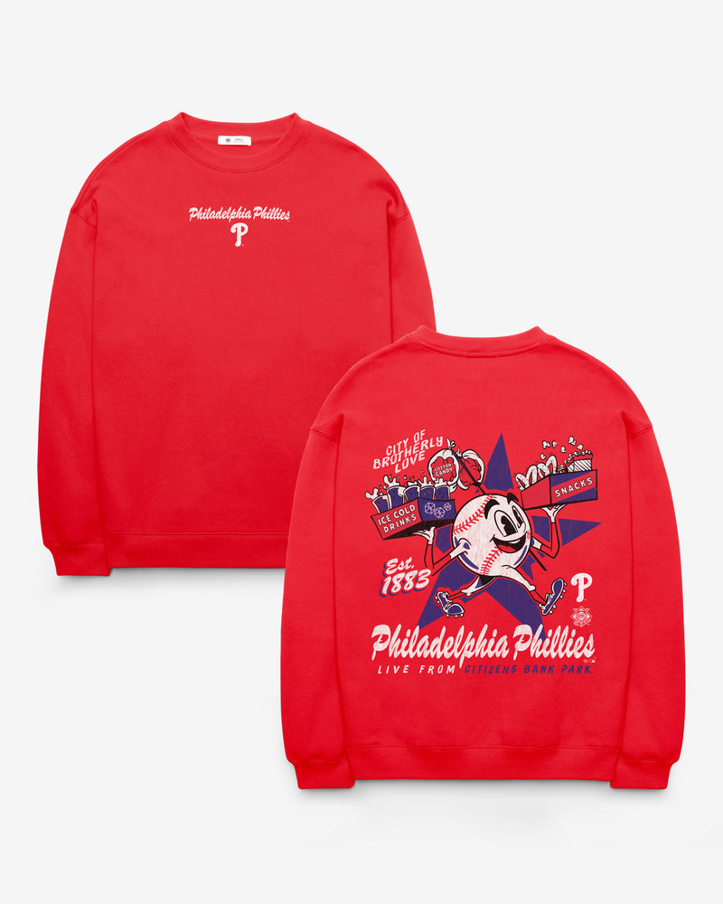 PHILADELPHIA PHILLIES FAN FUEL '47 OVERSIZED CREW WOMEN