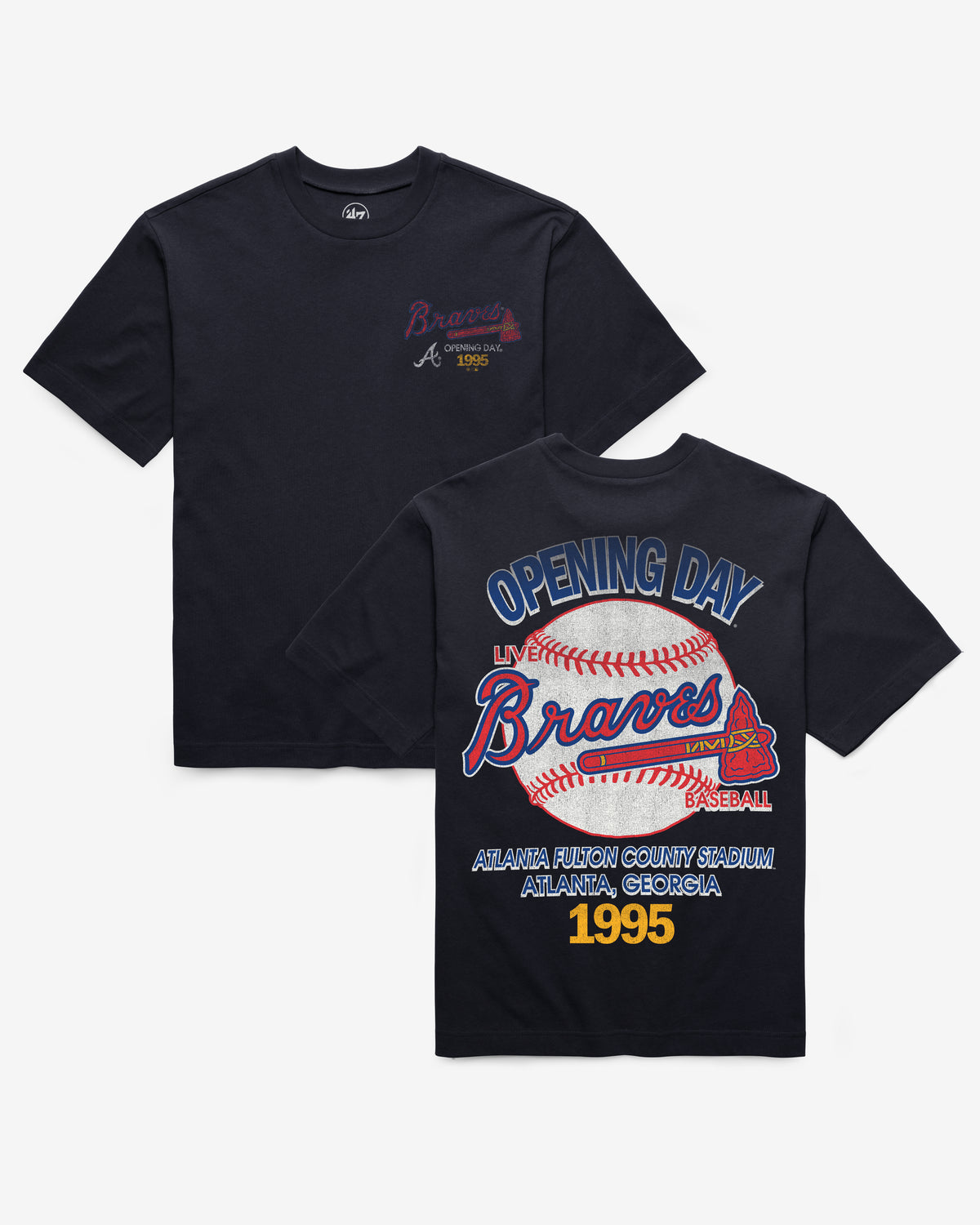 ATLANTA BRAVES COOPERSTOWN BACKER '47 FOUNDATION TEE