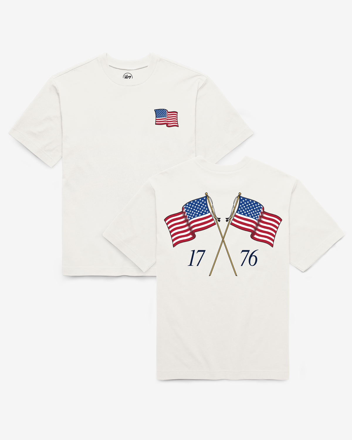 FLAG WAVING BACKER '47 FOUNDATION TEE