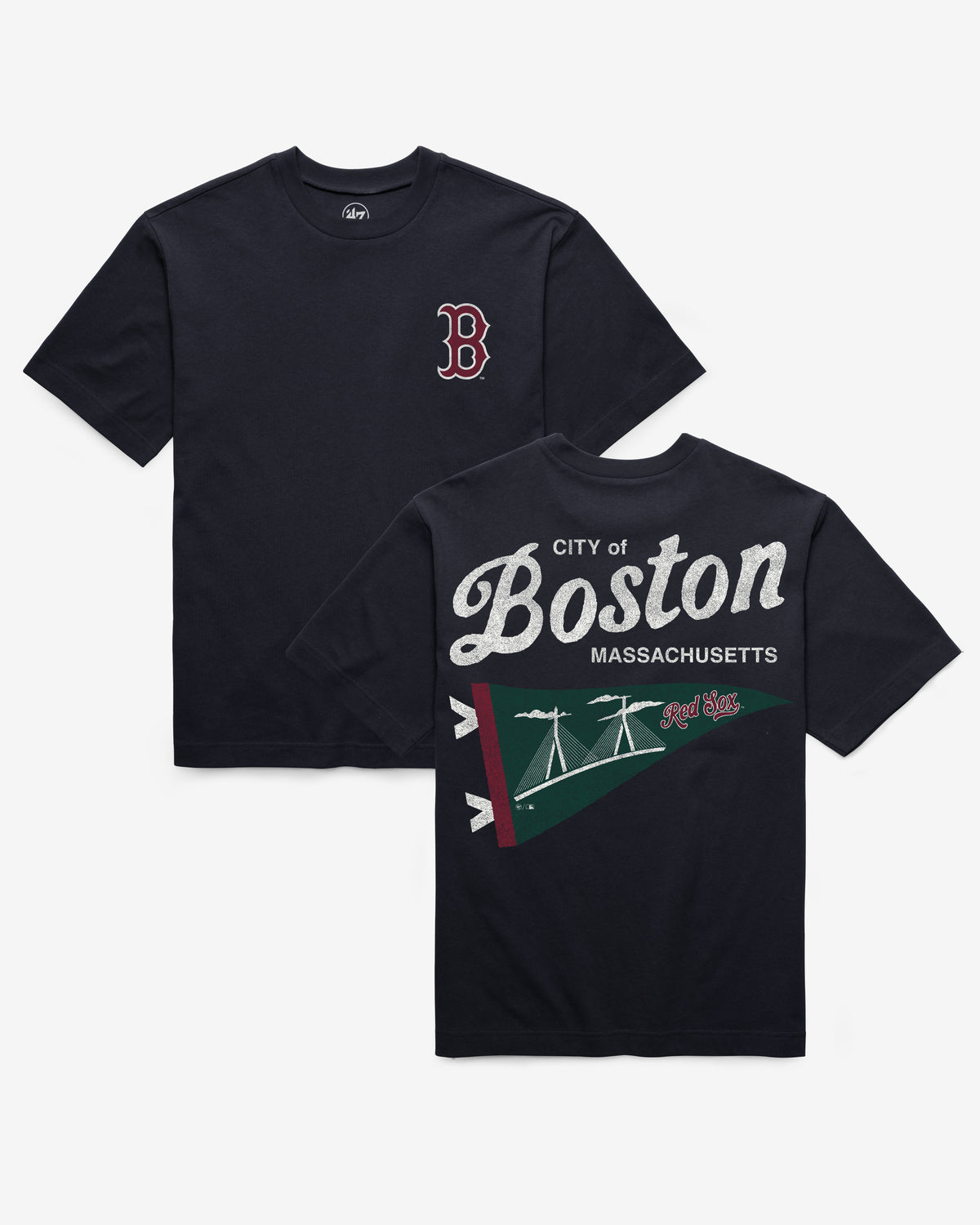 BOSTON RED SOX CIRCLE CITY BACKER '47 FOUNDATION TEE