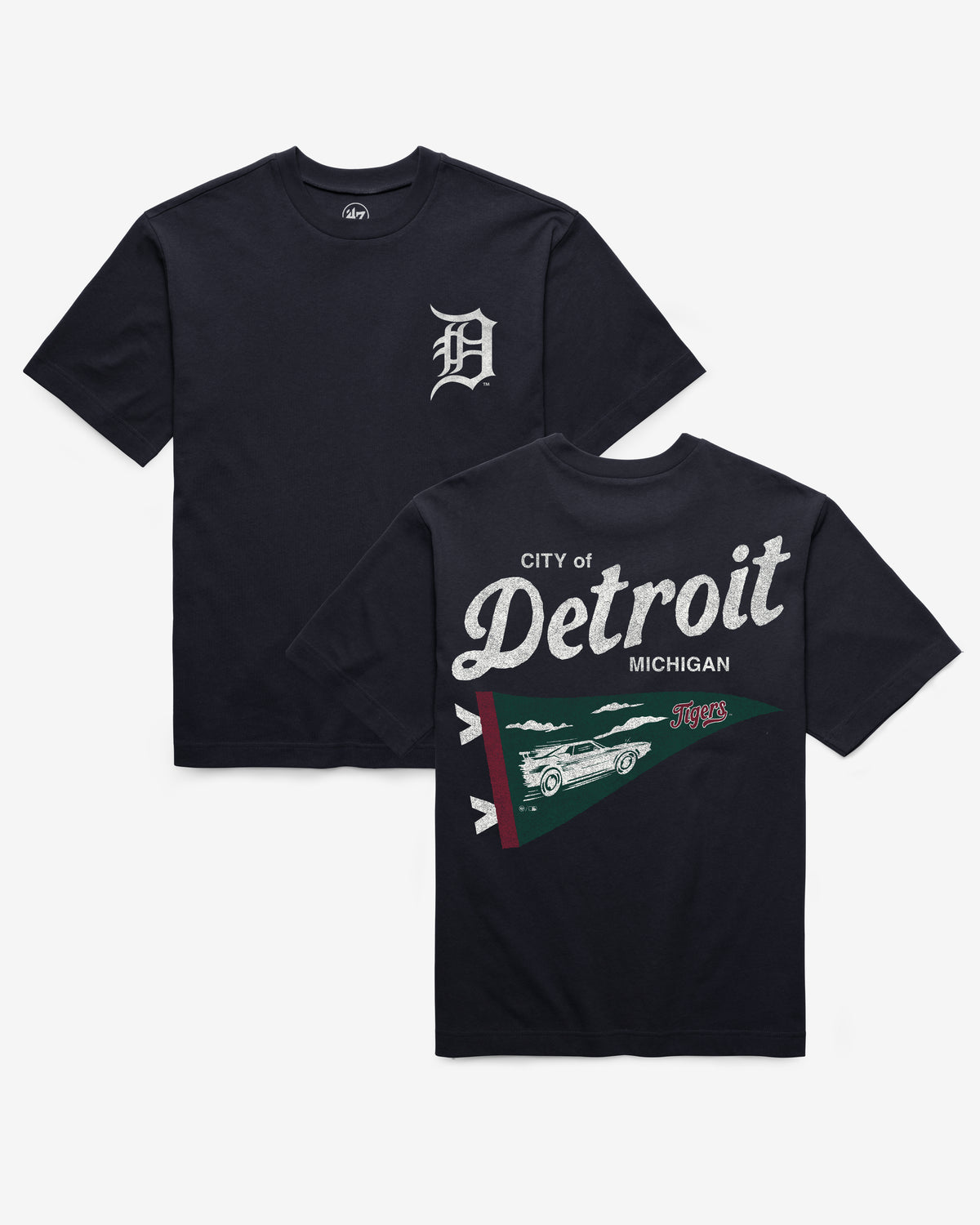 DETROIT TIGERS CIRCLE CITY BACKER '47 FOUNDATION TEE