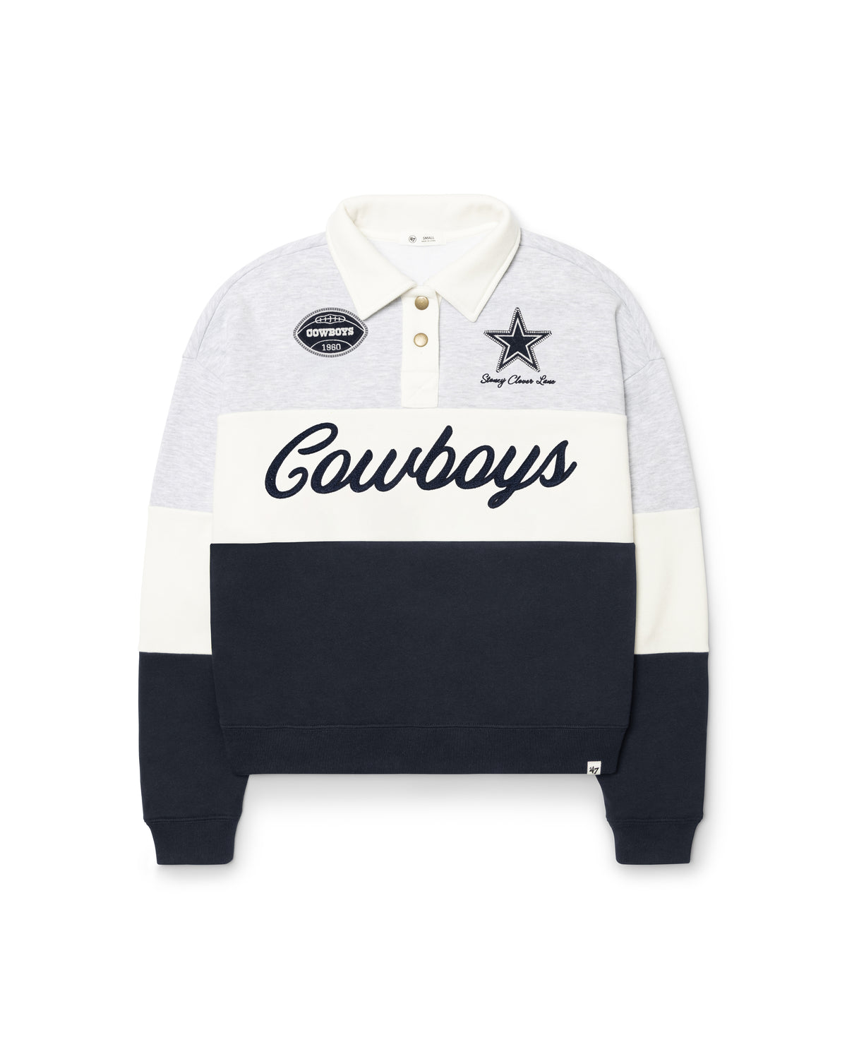 DALLAS COWBOYS STONEY CLOVER LANE X '47 RUGBY SWEATSHIRT