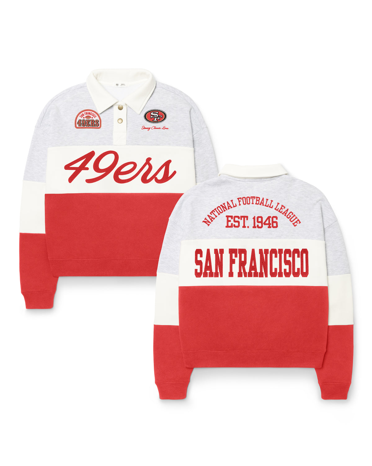 SAN FRANCISCO 49ERS STONEY CLOVER LANE X '47 RUGBY SWEATSHIRT