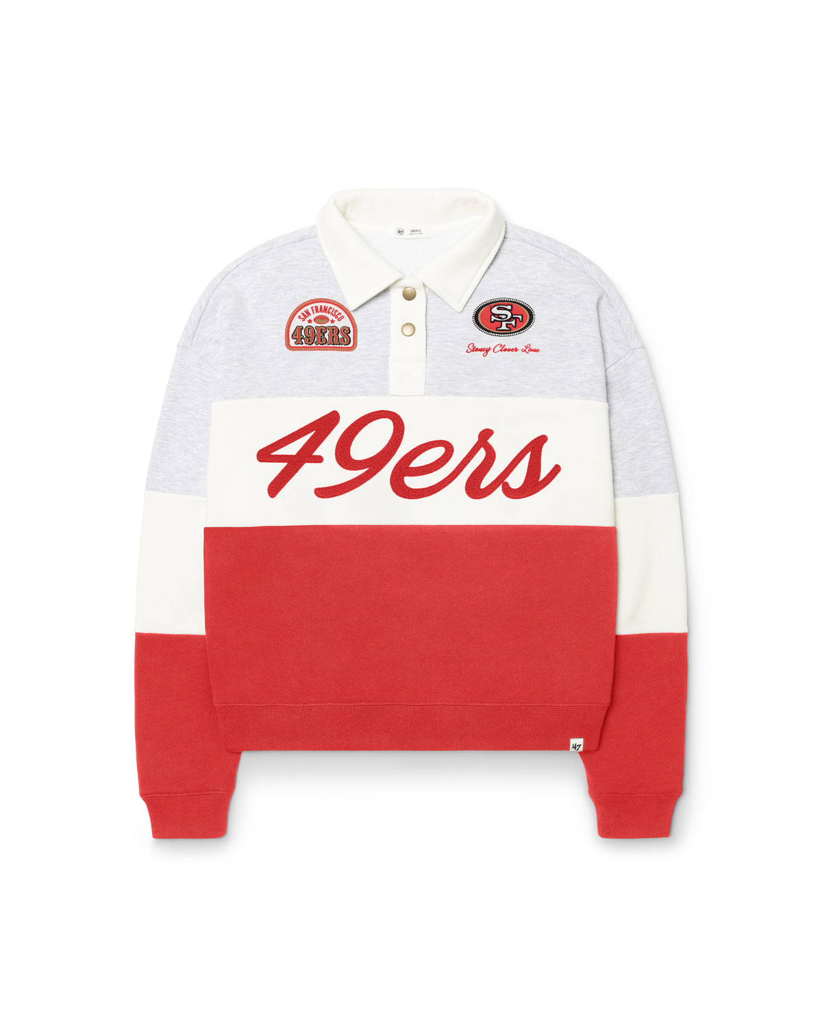 SAN FRANCISCO 49ERS STONEY CLOVER LANE X '47 RUGBY SWEATSHIRT