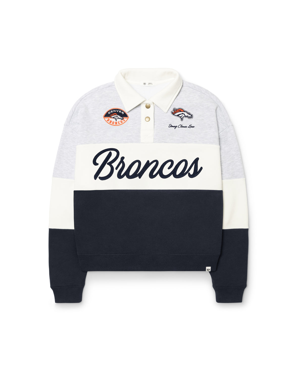 DENVER BRONCOS STONEY CLOVER LANE X '47 RUGBY SWEATSHIRT