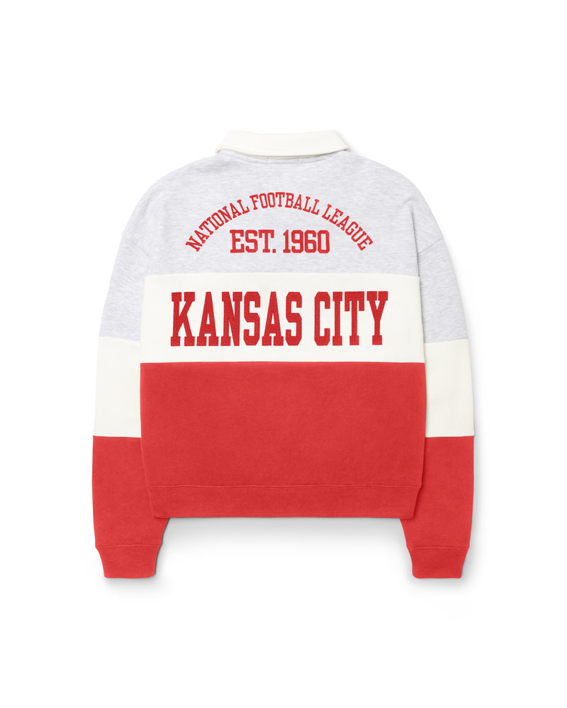 KANSAS CITY CHIEFS STONEY CLOVER LANE X '47 RUGBY SWEATSHIRT