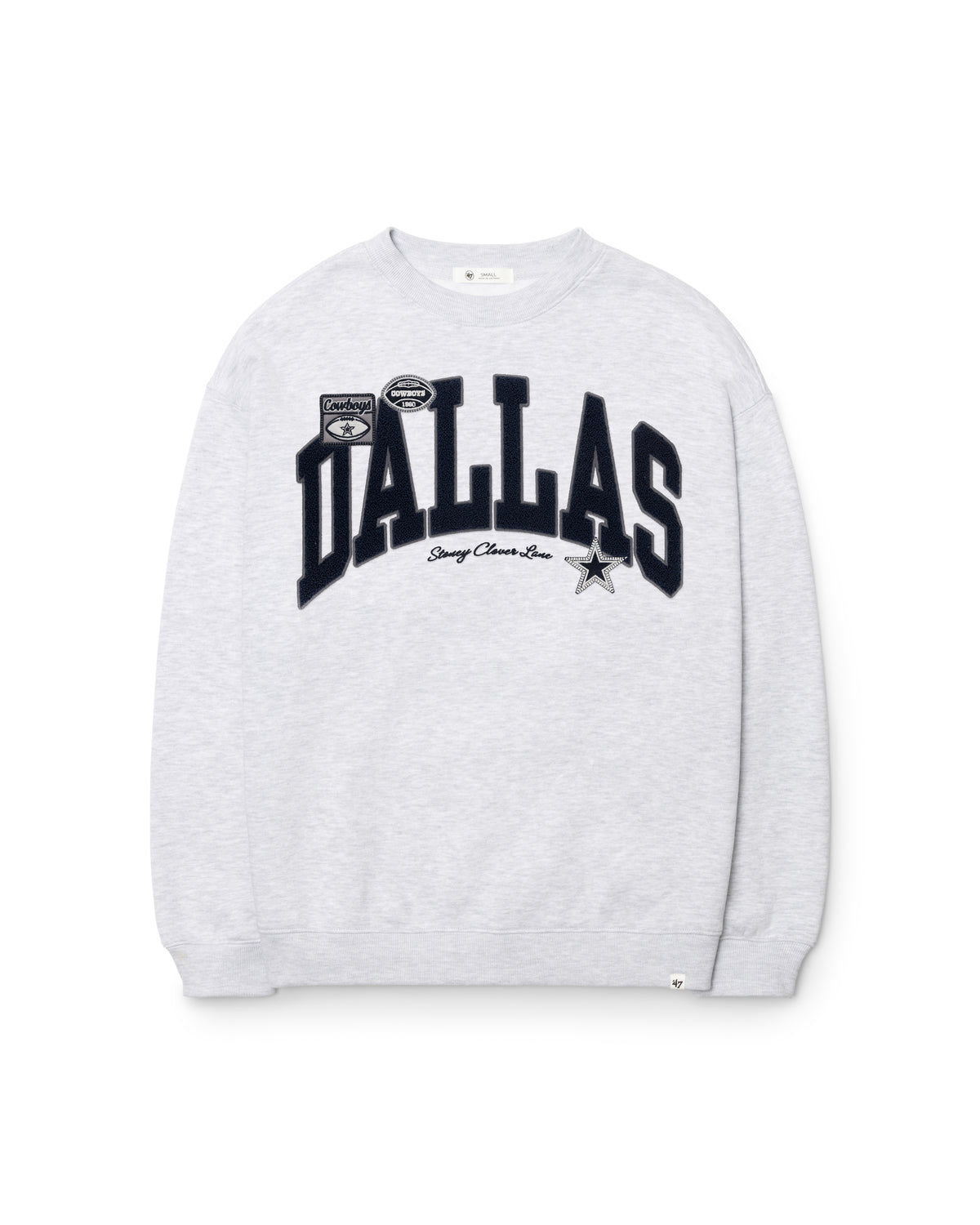 DALLAS COWBOYS STONEY CLOVER LANE X '47 WOMEN'S OVERSIZED CREW