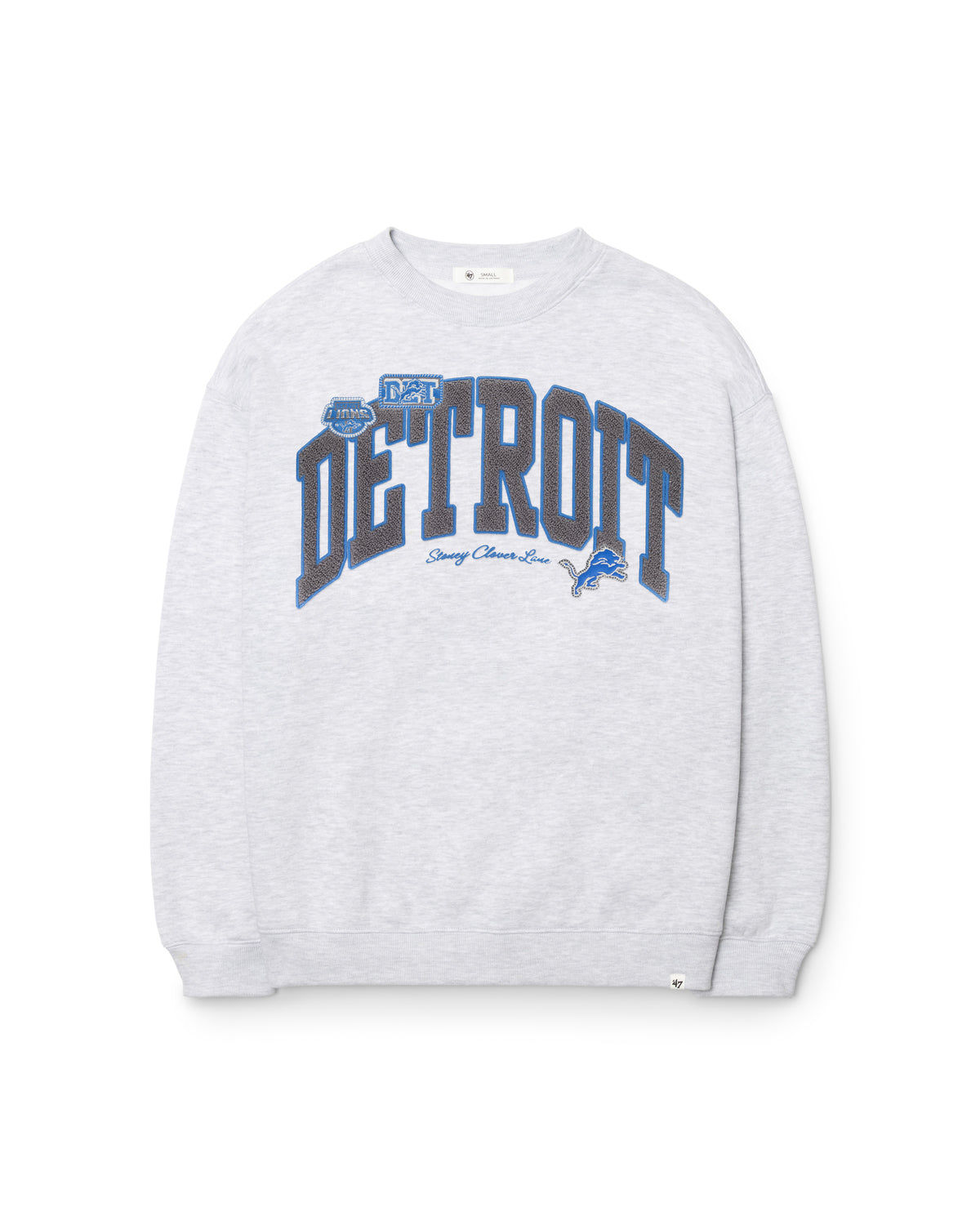 DETROIT LIONS STONEY CLOVER LANE X '47 WOMEN'S OVERSIZED CREW
