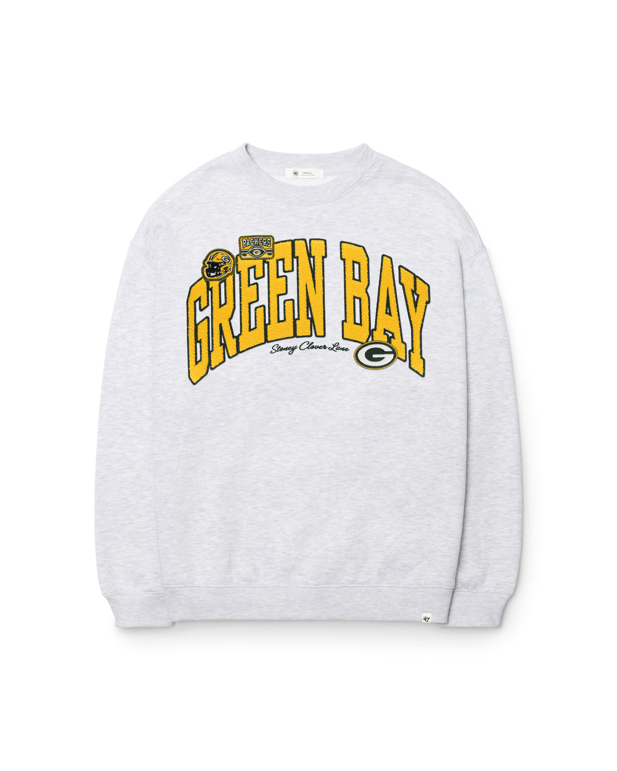 GREEN BAY PACKERS STONEY CLOVER LANE X '47 WOMEN'S OVERSIZED CREW