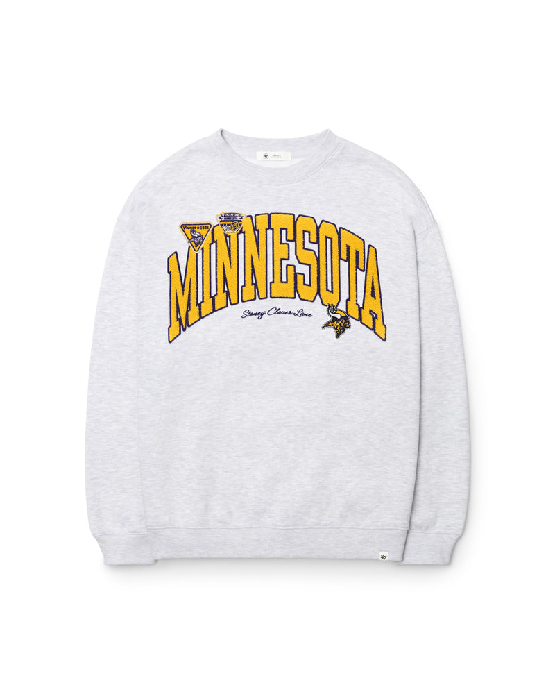 MINNESOTA VIKINGS STONEY CLOVER LANE X '47 WOMEN'S OVERSIZED CREW