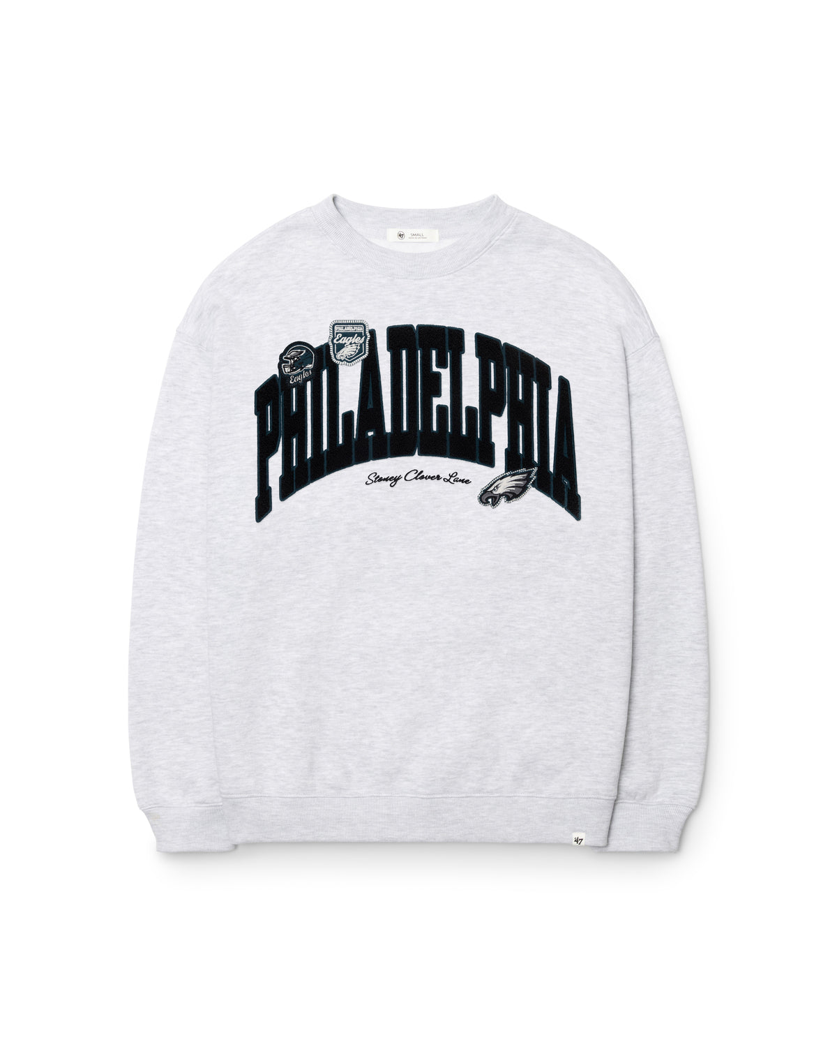 PHILADELPHIA EAGLES STONEY CLOVER LANE X '47 WOMEN'S OVERSIZED CREW